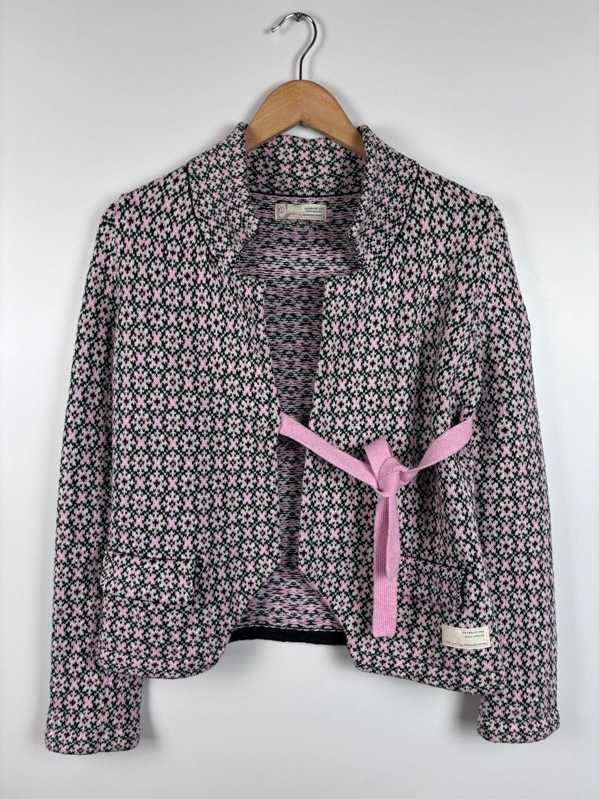 Odd Molly Odd Molly Cardigan Cotton Blazer White Black Pink Size 1 Size S / US 4 / IT 40 - 1 Thumbnail