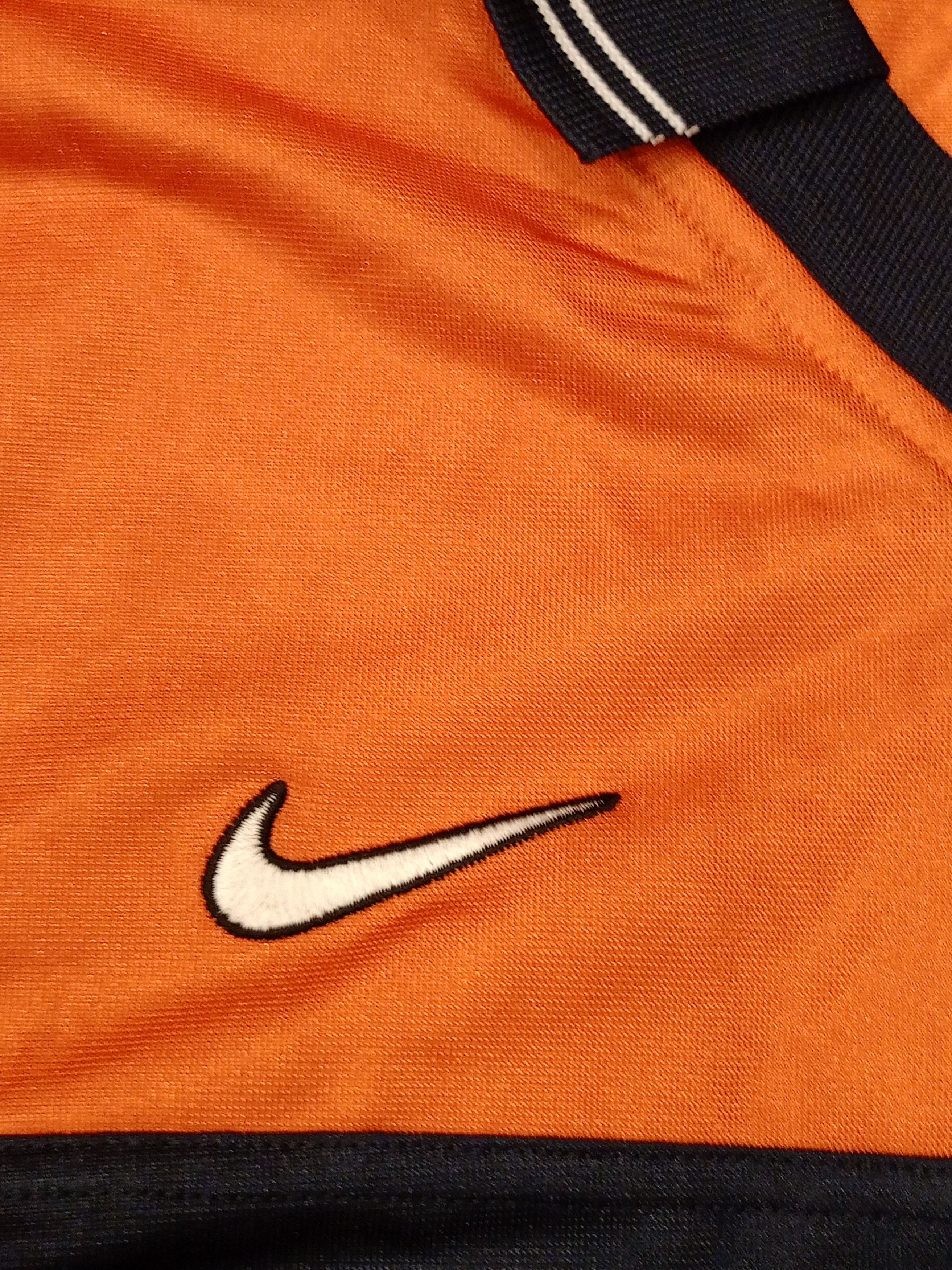 Nike Vintage Nike Teamwear Jersey - Orange & Navy - Early 2000s Size US M / EU 48-50 / 2 - 3 Thumbnail