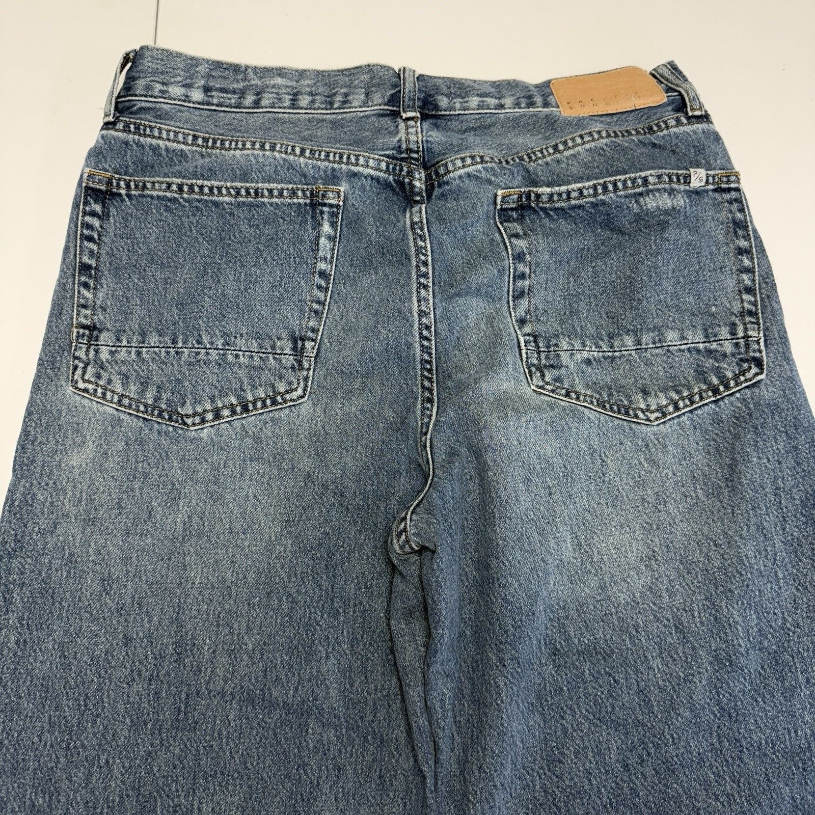 Pacsun Pacsun Extreme Baggy Jeans Mens Blue Denim Relaxed Fit Size US 34 / EU 50 - 6 Thumbnail