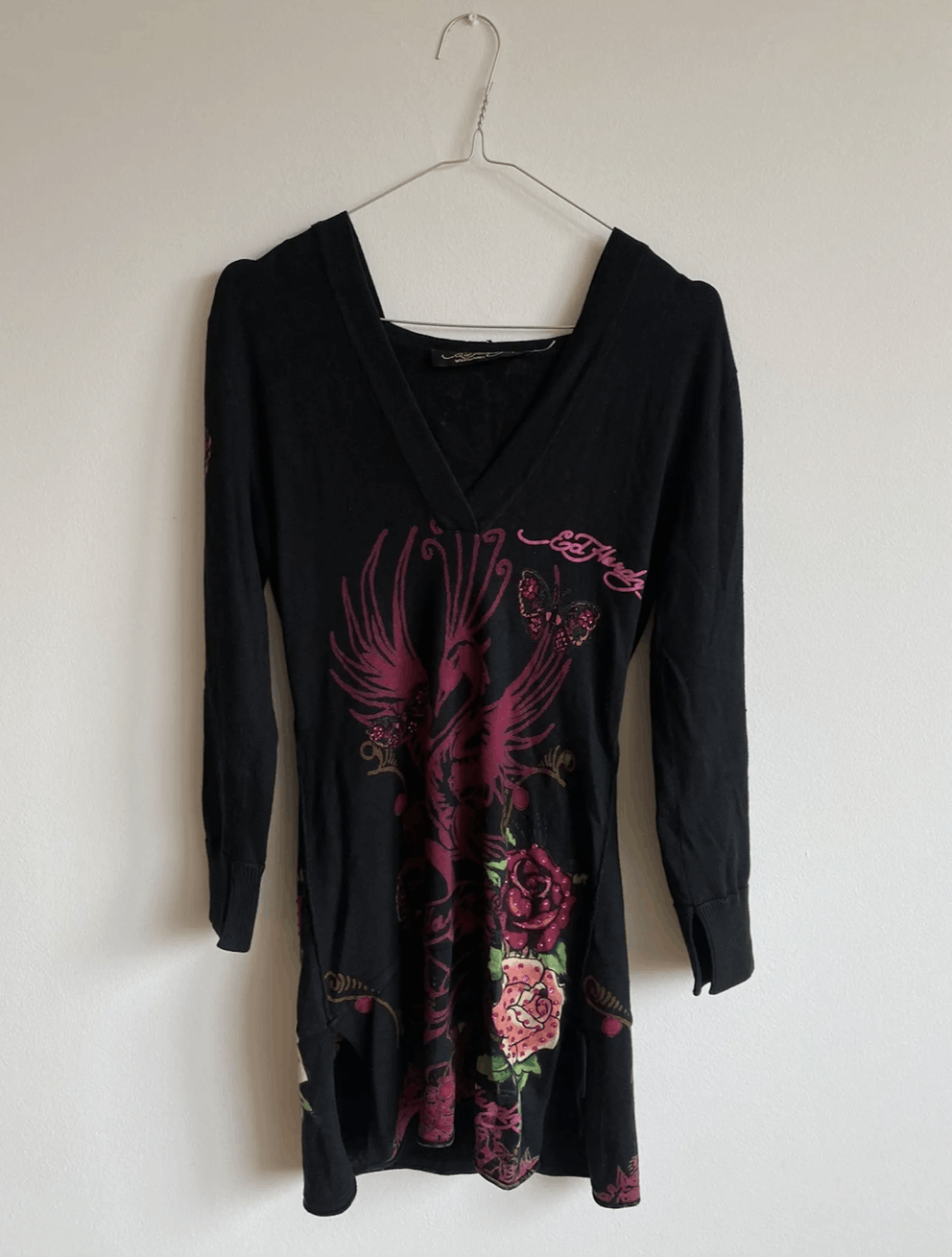 Ed Hardy Black store Sweater Dress