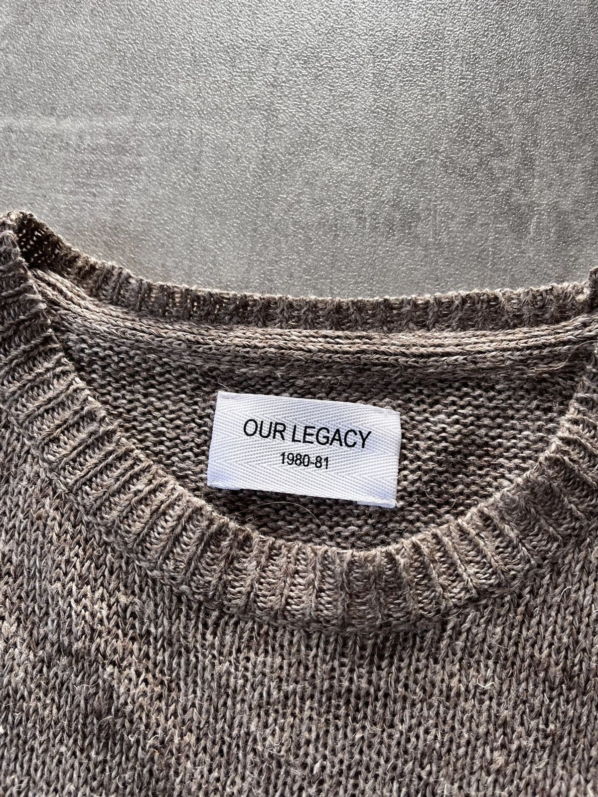 Our Legacy Our Legacy brown 100% lienen sweater Size US M / EU 48-50 / 2 - 6 Thumbnail