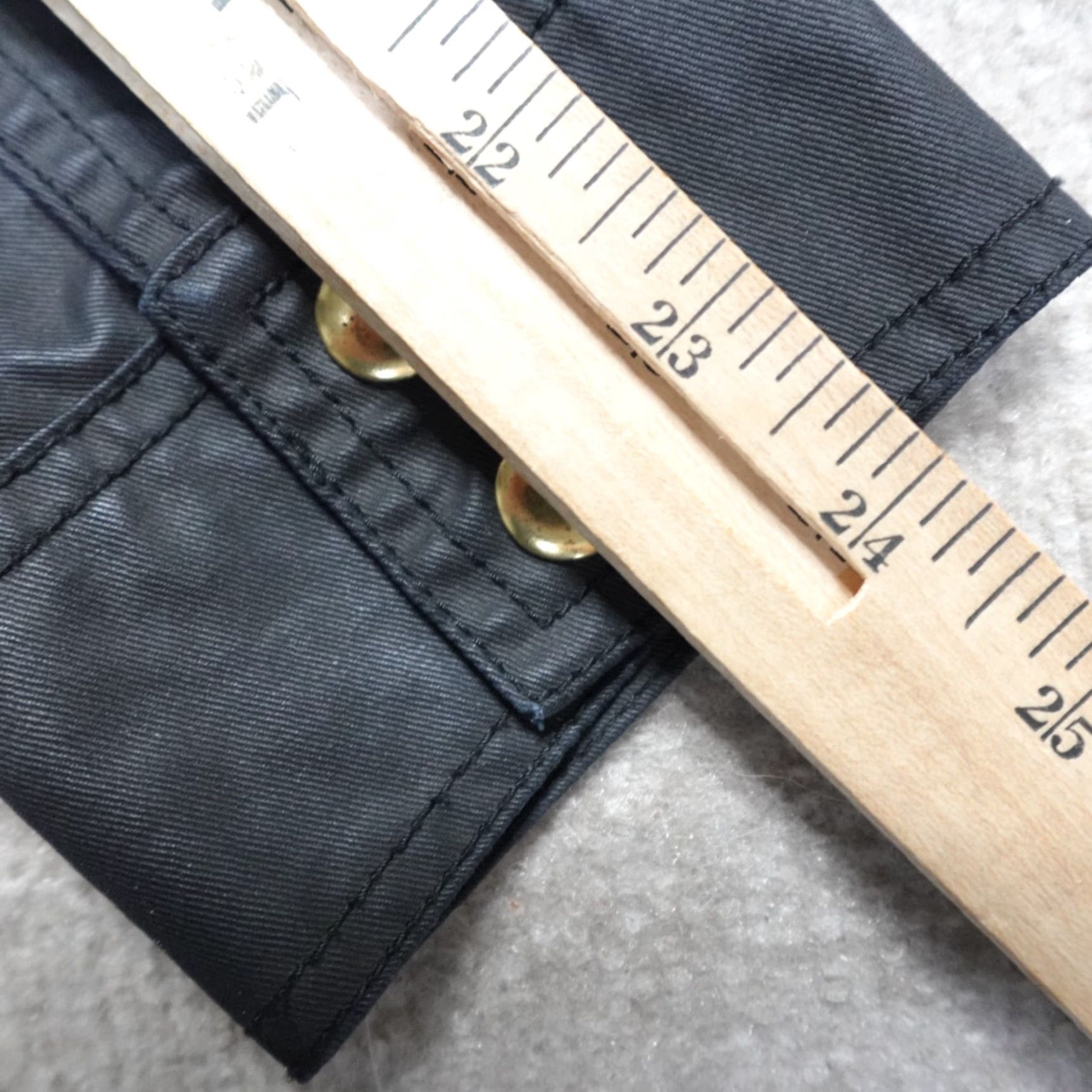 J.Crew J.CREW Women's Jacket S Black Waxed Canvas High Collar Military Jacket Storm ASO Waxed Size S / US 4 / IT 40 - 7 Thumbnail