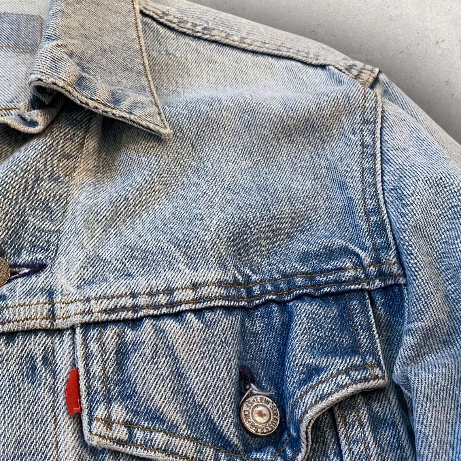 Levi's Vintage Levi's Custom Embroidered RIP Denim Trucker Jacket Size US M / EU 48-50 / 2 - 7 Thumbnail