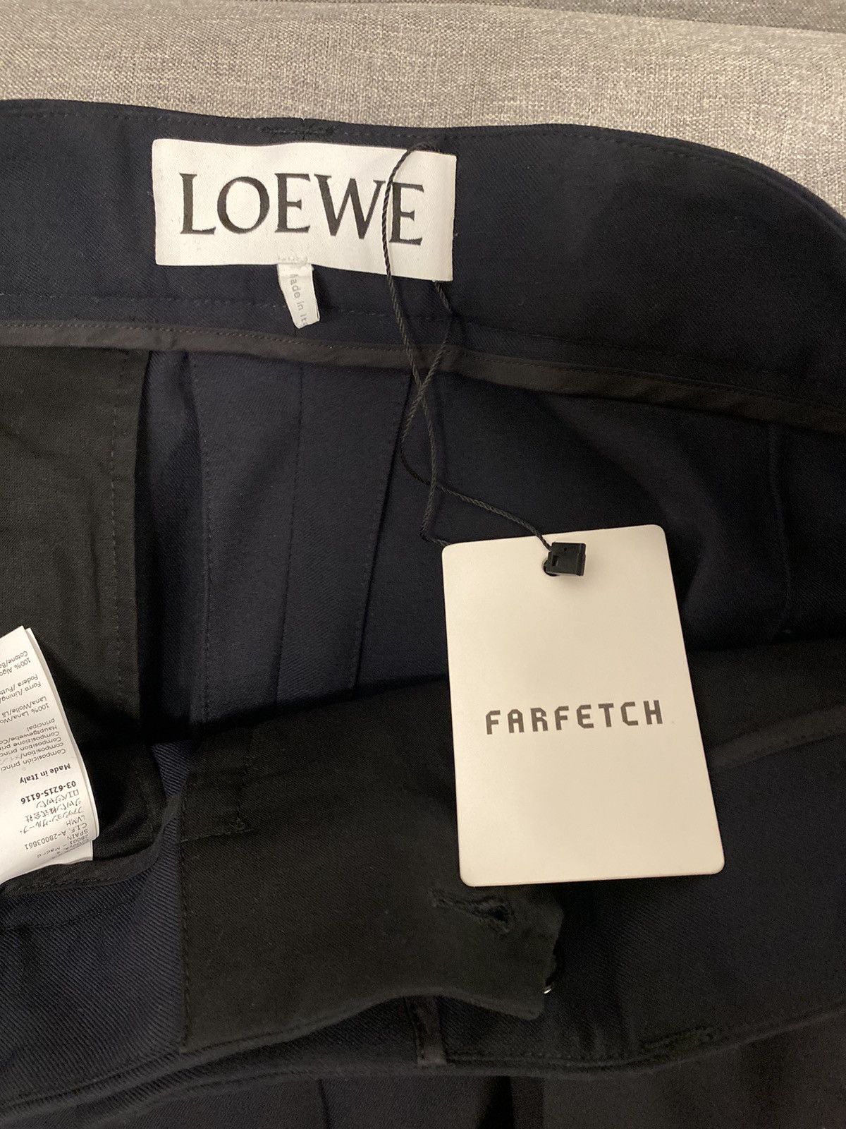 Loewe Loewe navy wool cargo pants 48 Size US 32 / EU 48 - 8 Thumbnail
