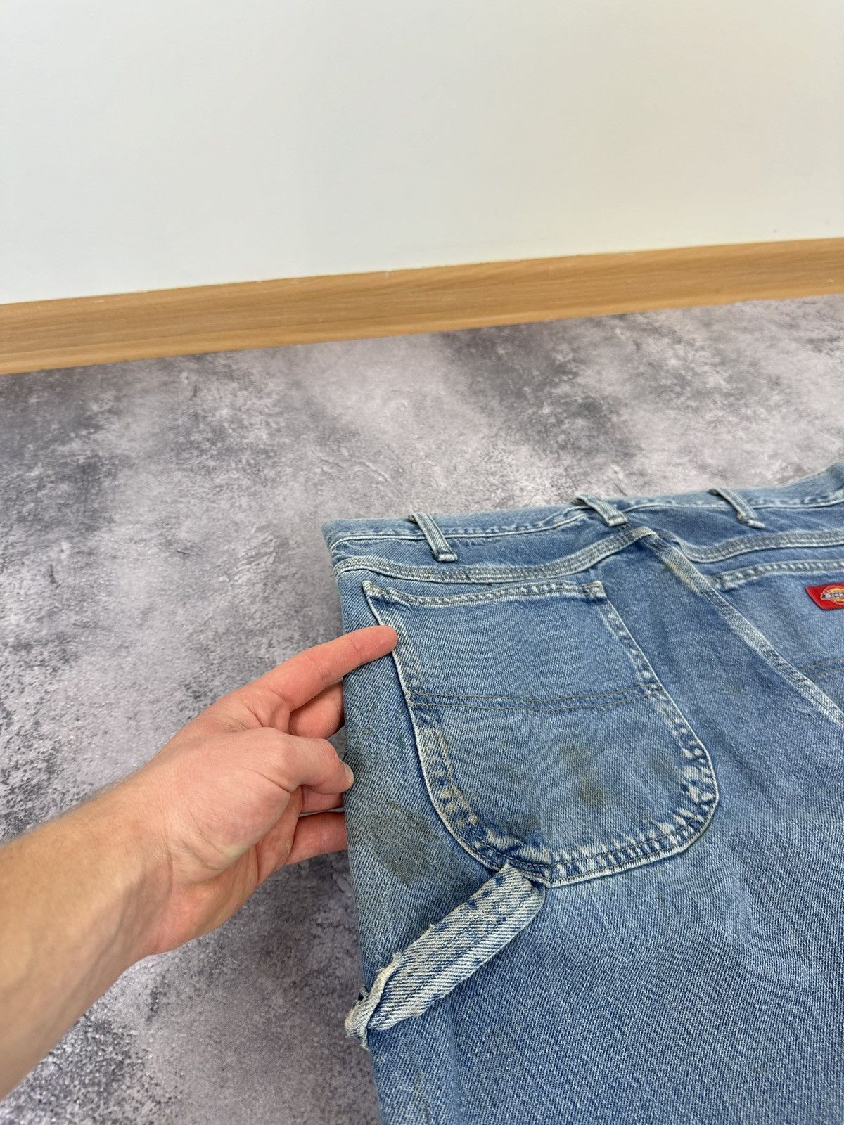 Dickies Vintage Dickies Light Blue Carpenter Baggy USA Work Pants Size US 34 / EU 50 - 6 Thumbnail