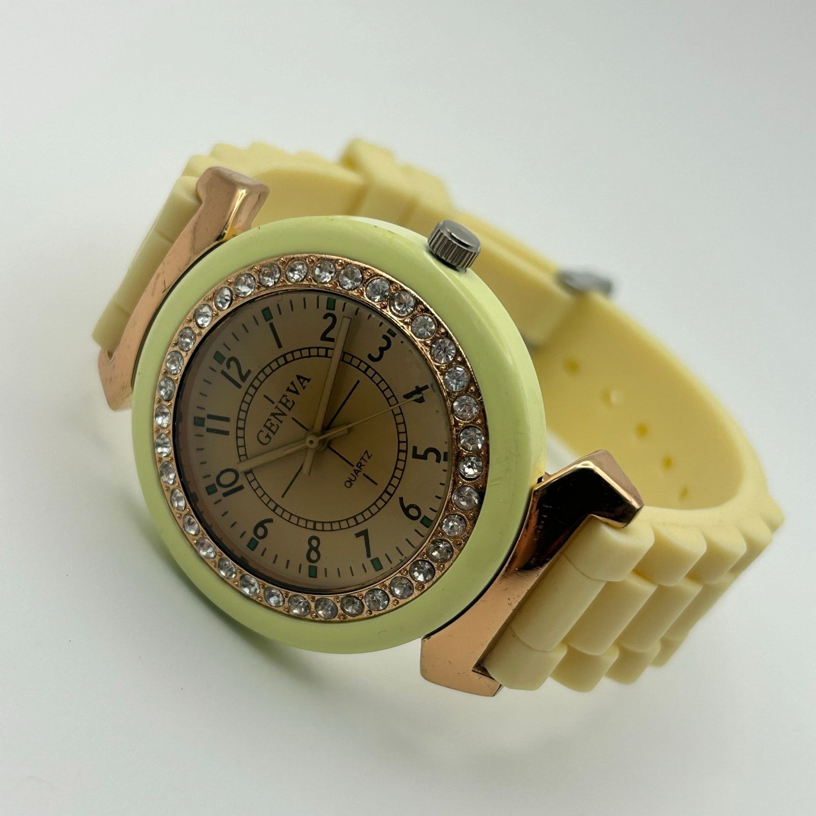 Geneva Geneva Women’s Watch White Silicon Band New Battery Size ONE SIZE - 4 Thumbnail