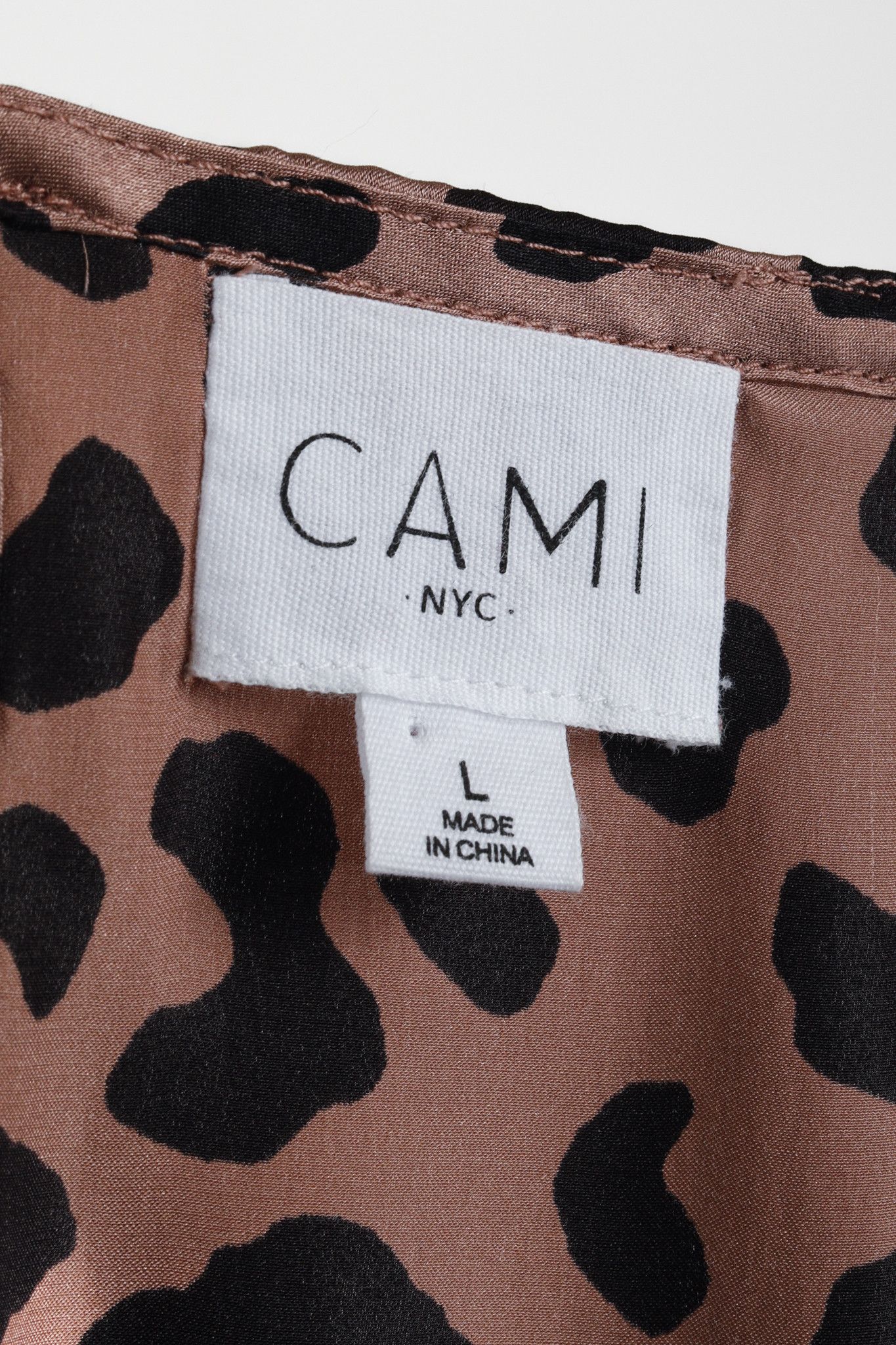 CAMI NYC Cami NYC Blush Black Leopard Print Racer Lace Cami Size L / US 10 / IT 46 - 4 Thumbnail