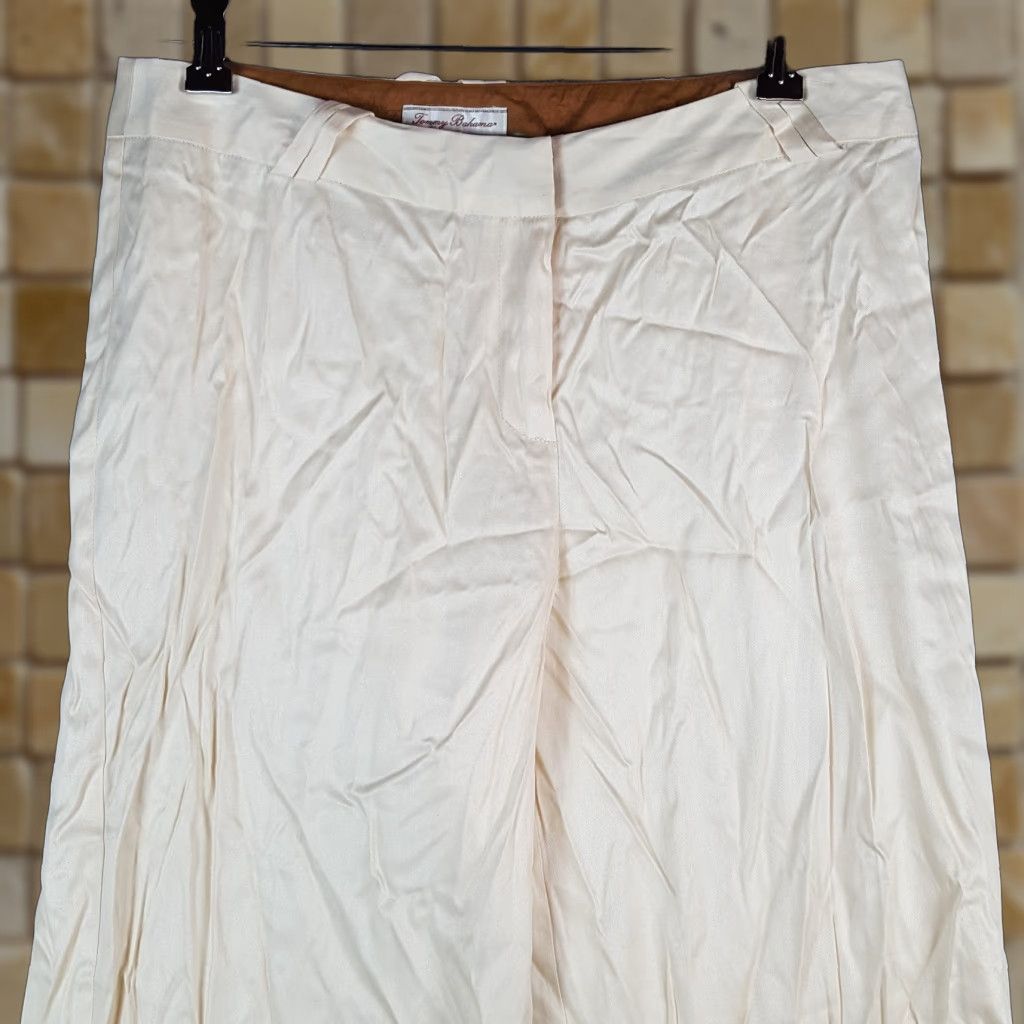 Tommy Bahama VINTAGE Y2K Silk Wide Leg Capris Women's Size 8 Capri Pants 2000s Relaxed Fit Size 24" / US 00 / IT 34 - 1 Thumbnail