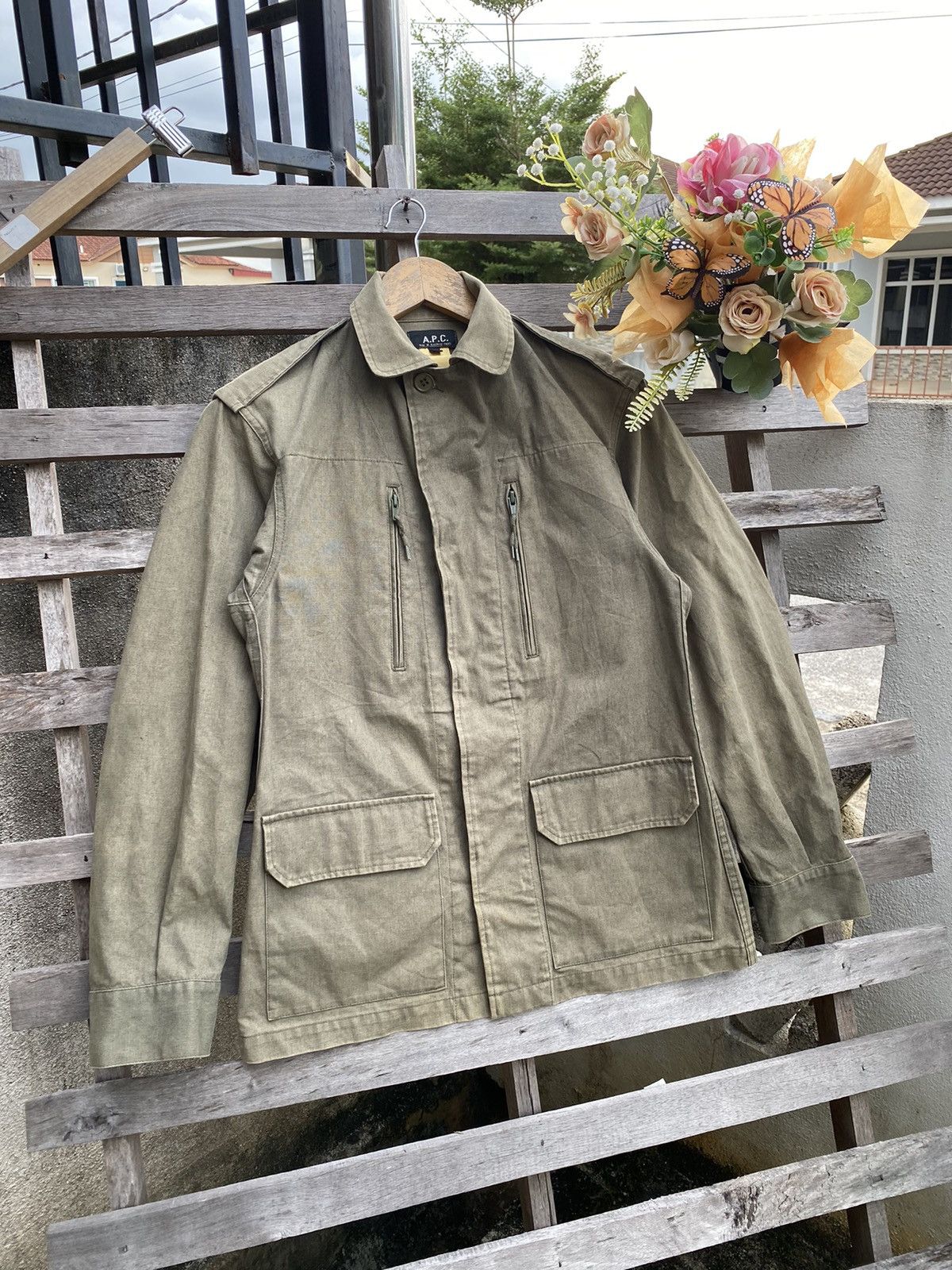 A.P.C. Vintage A.P.C Military Jacket - army green Size M / US 6-8 / IT 42-44 - 1 Thumbnail