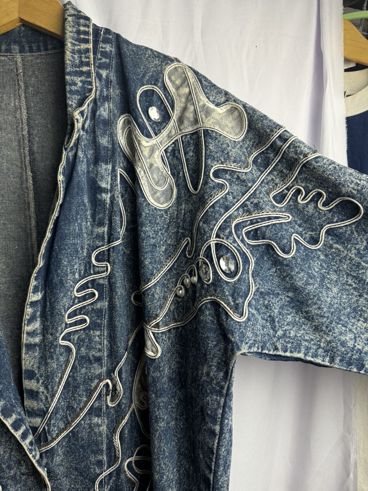 If Six Was Nine × Japanese Brand × Le Grande Bleu (L.G.B.) Japanese Style Denim Like Blazer Issey ys style Size US L / EU 52-54 / 3 - 6 Thumbnail