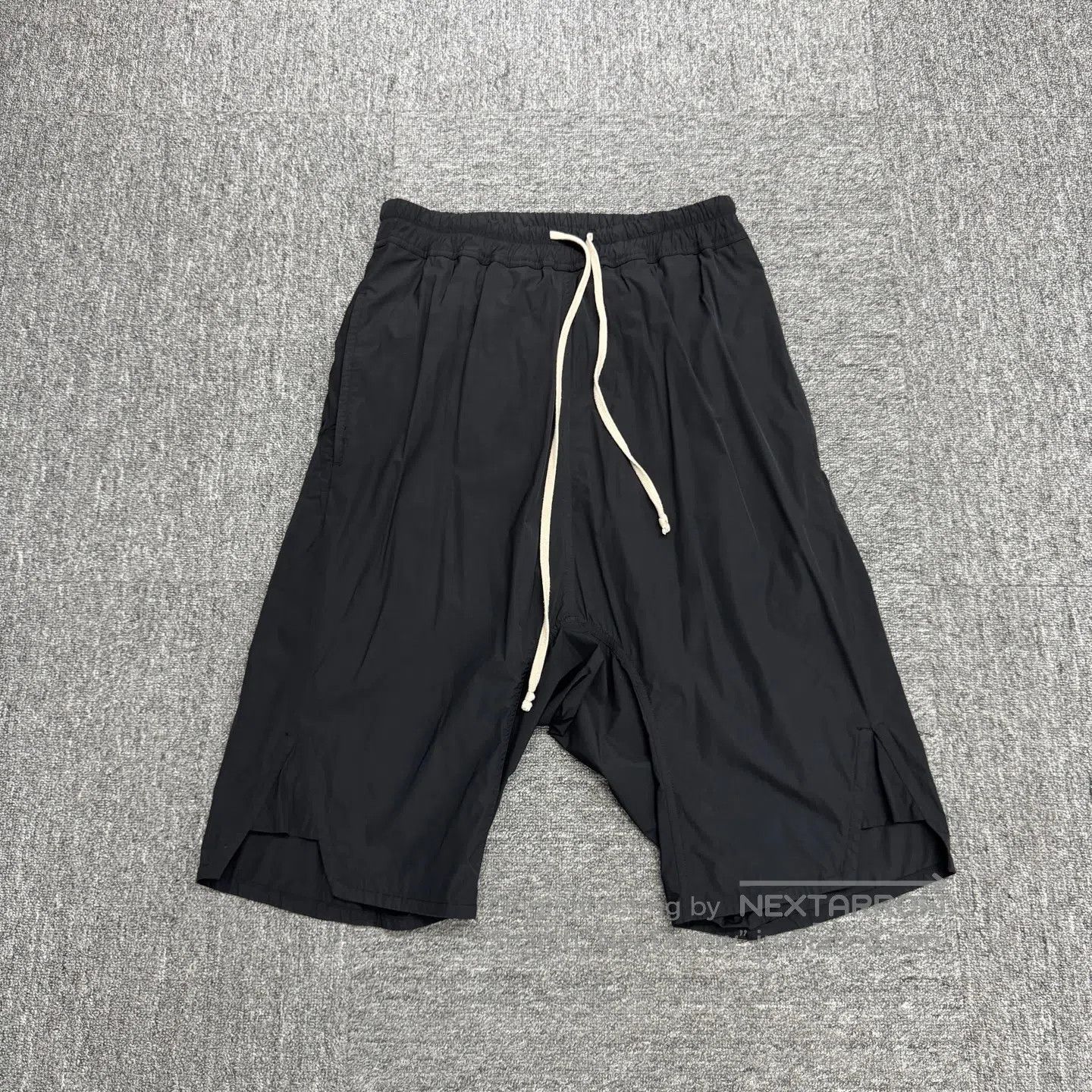 Rick Owens SS16 Cyclops Leather Mega Shorts Black 46 | Grailed