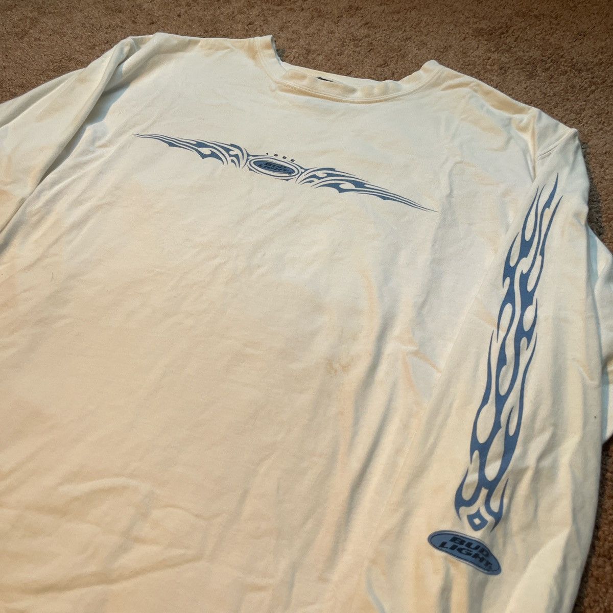 Jansport Vintage Bud Light Blue Flame Longsleeve tee size large Size US L / EU 52-54 / 3 - 2 Thumbnail