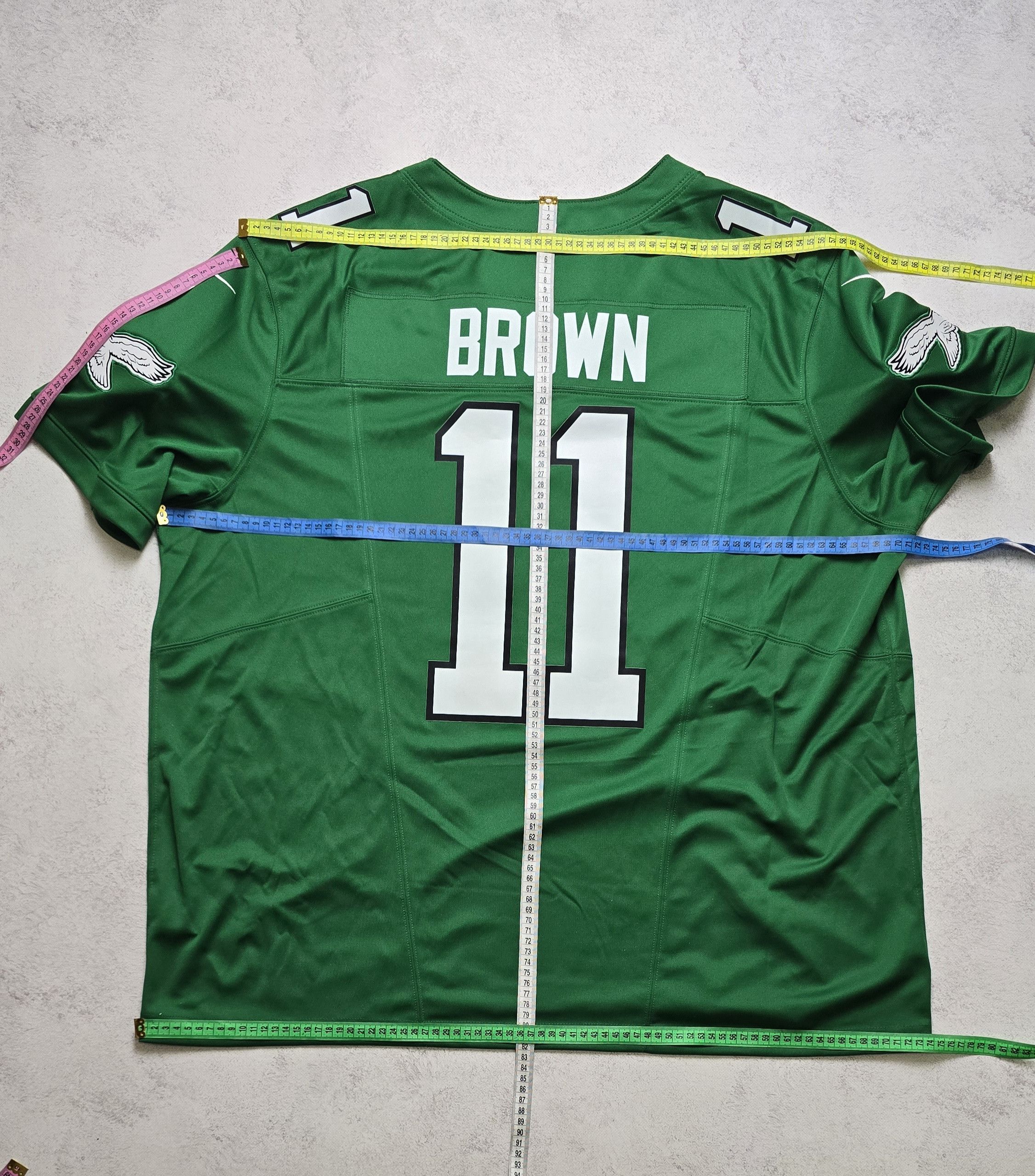 Nike Brown #11 Eagles Vapor FUSE Super Bowl LIX Champs Jersey XXL Size US XXL / EU 58 / 5 - 3 Thumbnail
