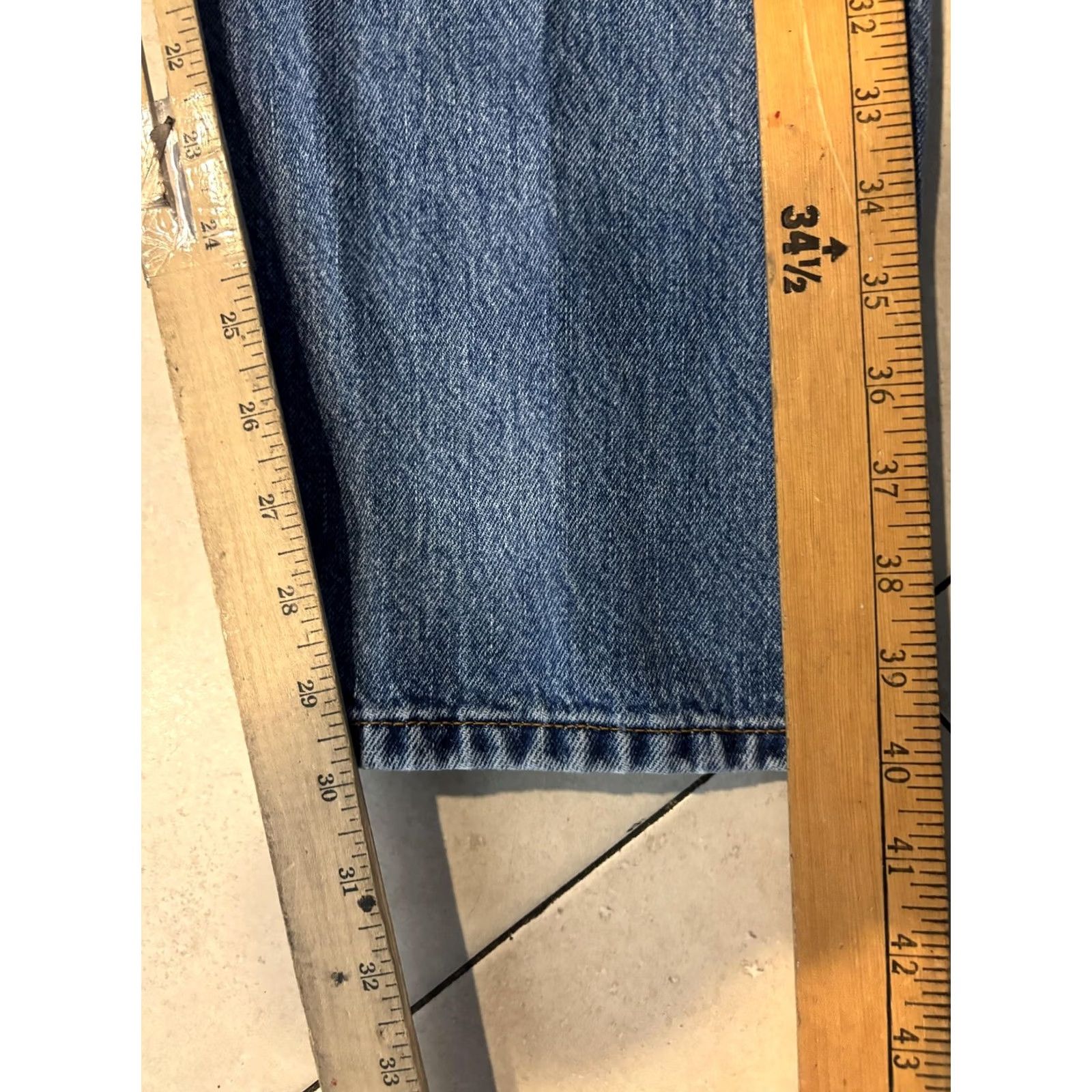 Levi's Levi's 501 Jeans Mens 40x30 Blue Button Fly Straight Leg Denim Made Colombia Size US 40 / EU 56 - 7 Thumbnail