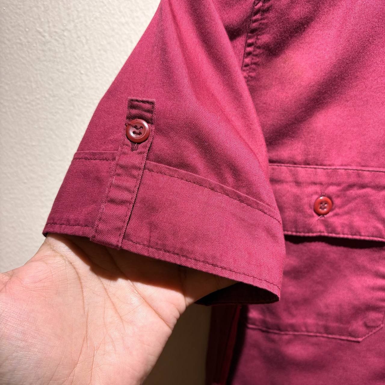 Hysteric Glamour Hysteric Glamour Red Burgundy Girl Short-Sleeved Work Shirt Size US S / EU 44-46 / 1 - 8 Thumbnail