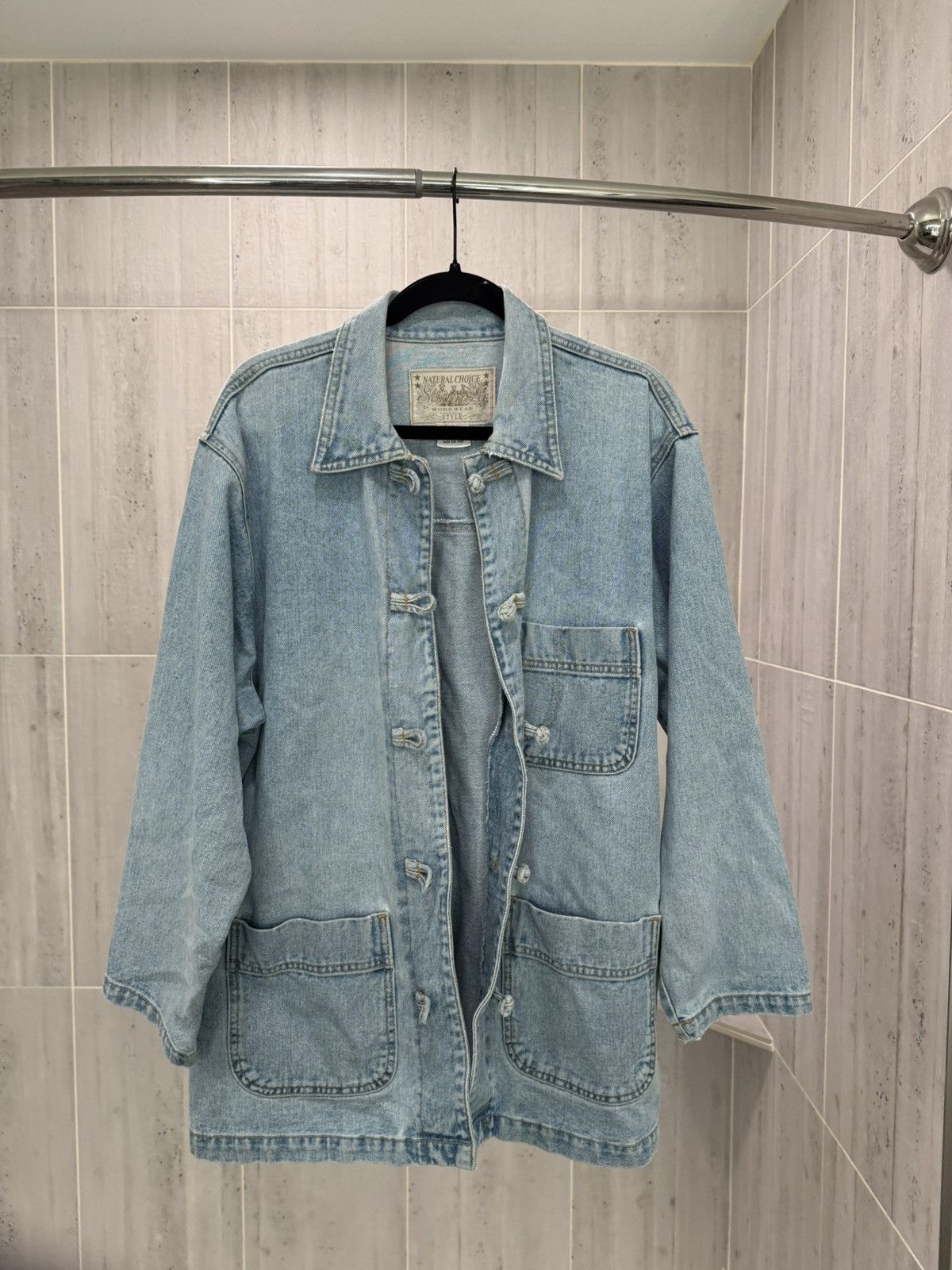 Levi's Vintage Clothing Title: VTG 90s Sosianza Natural Choice Denim Workwear Jacket Size US M / EU 48-50 / 2 - 5 Thumbnail