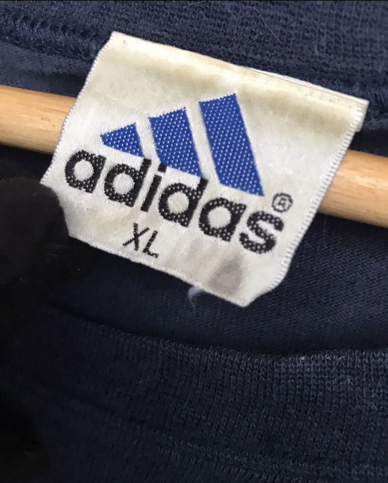 Adidas Vintage 90s Adidas Equipment Spellout Blue Tees Size US XL / EU 56 / 4 - 5 Thumbnail