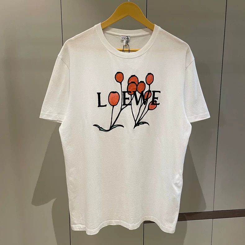 Loewe LOEWE White botanical specimen Logo short sleeve T-shirt Size S / US 4 / IT 40 - 2 Thumbnail