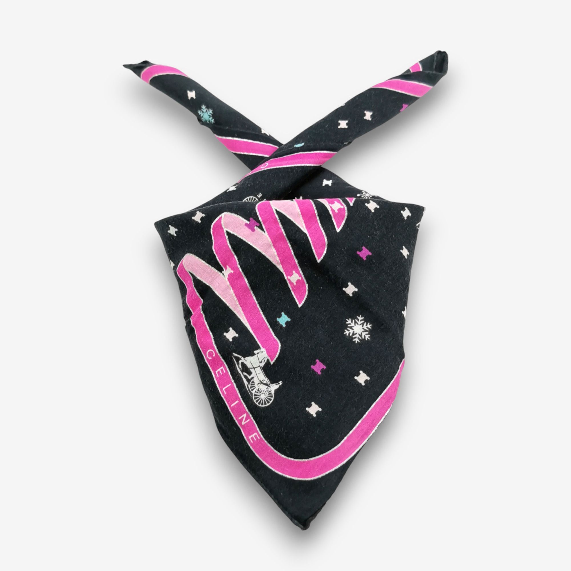 Celine Vintage Celine Paris Handkerchief Pocket Square Bandana Size ONE SIZE - 1 Thumbnail