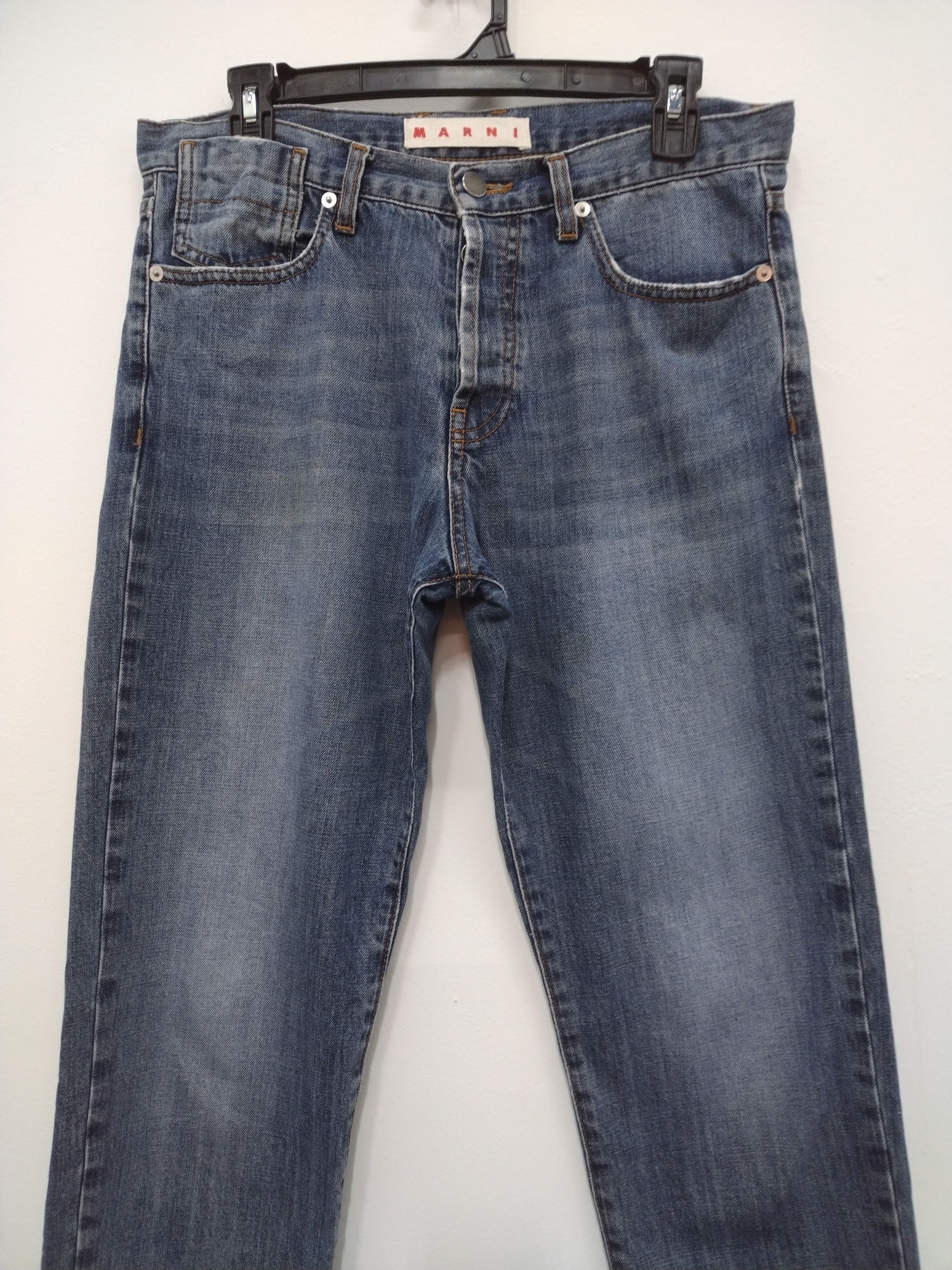 Marni Marni Washed Straight Leg Checkered inside Leg Size US 31 - 5 Thumbnail