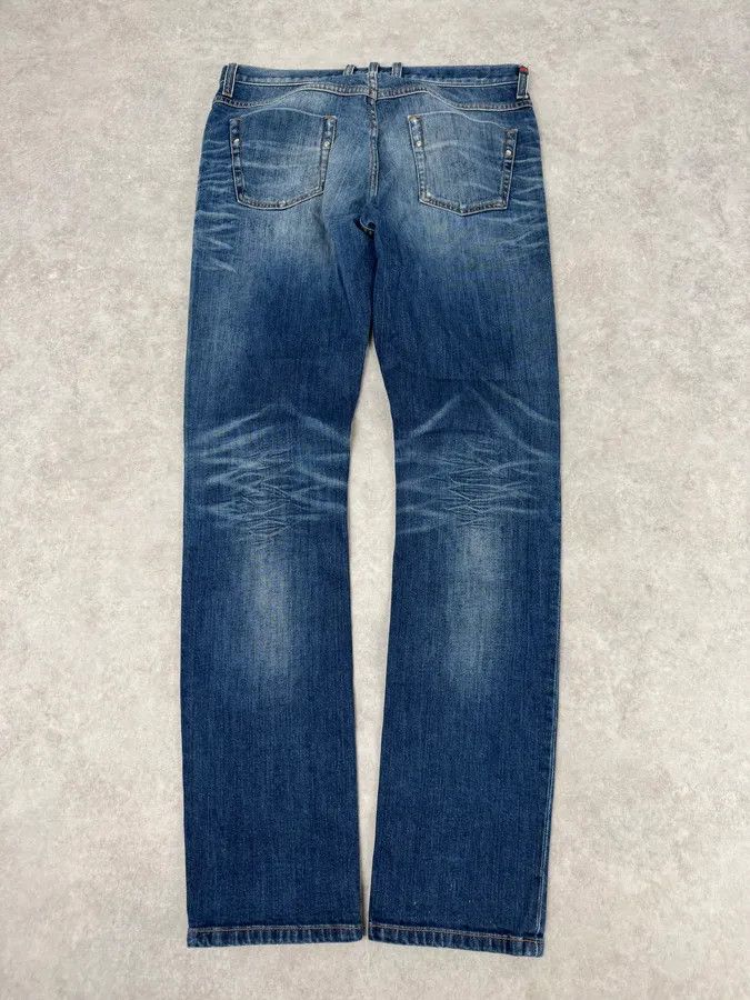 Gucci 2010s Gucci Blue Faded Slim Denim Jeans by Frida Giannini Size US 30 / EU 46 - 7 Thumbnail