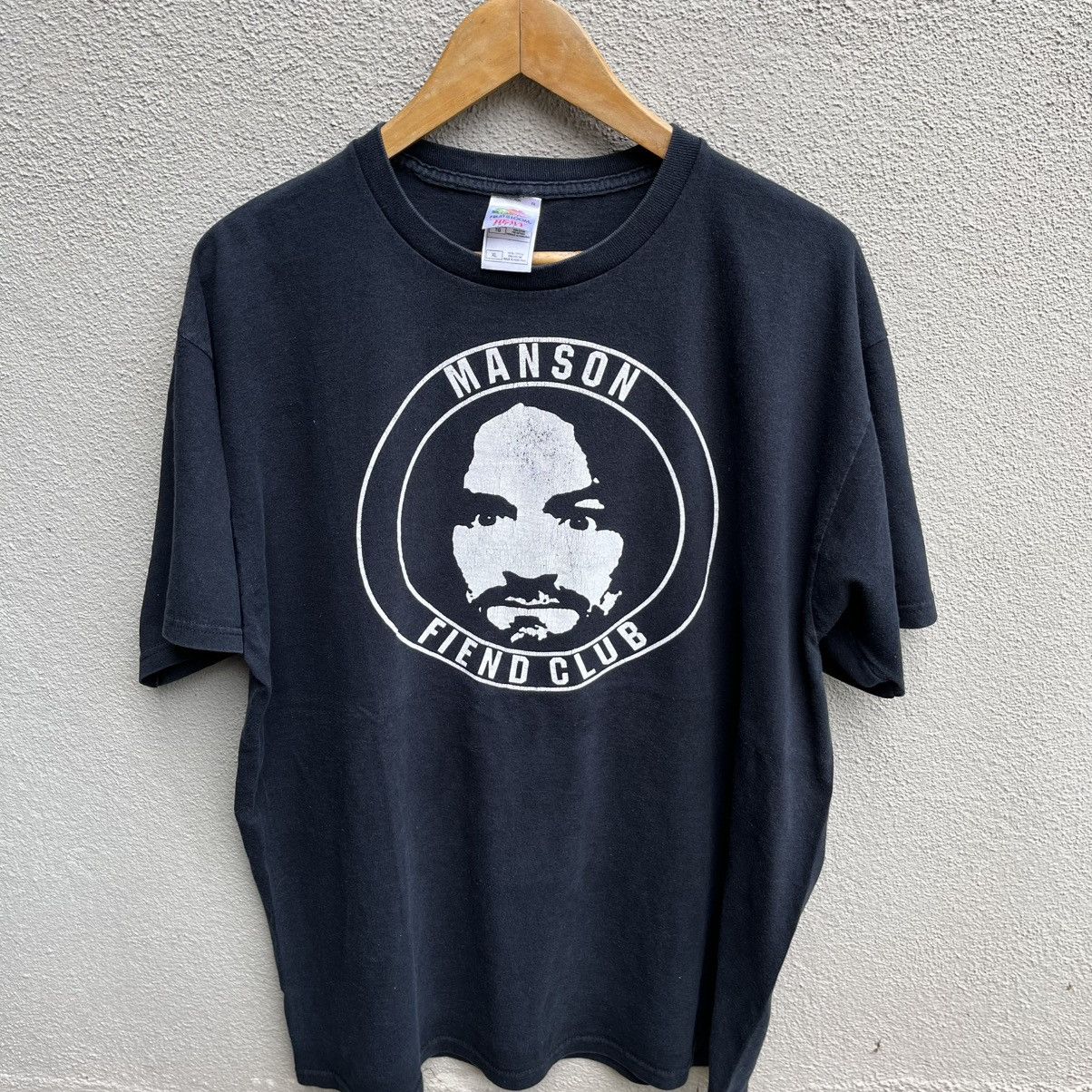 Vintage Vintage CHARLES MANSON tee misfits parody y2k Size US XL / EU 56 / 4 - 2 Thumbnail