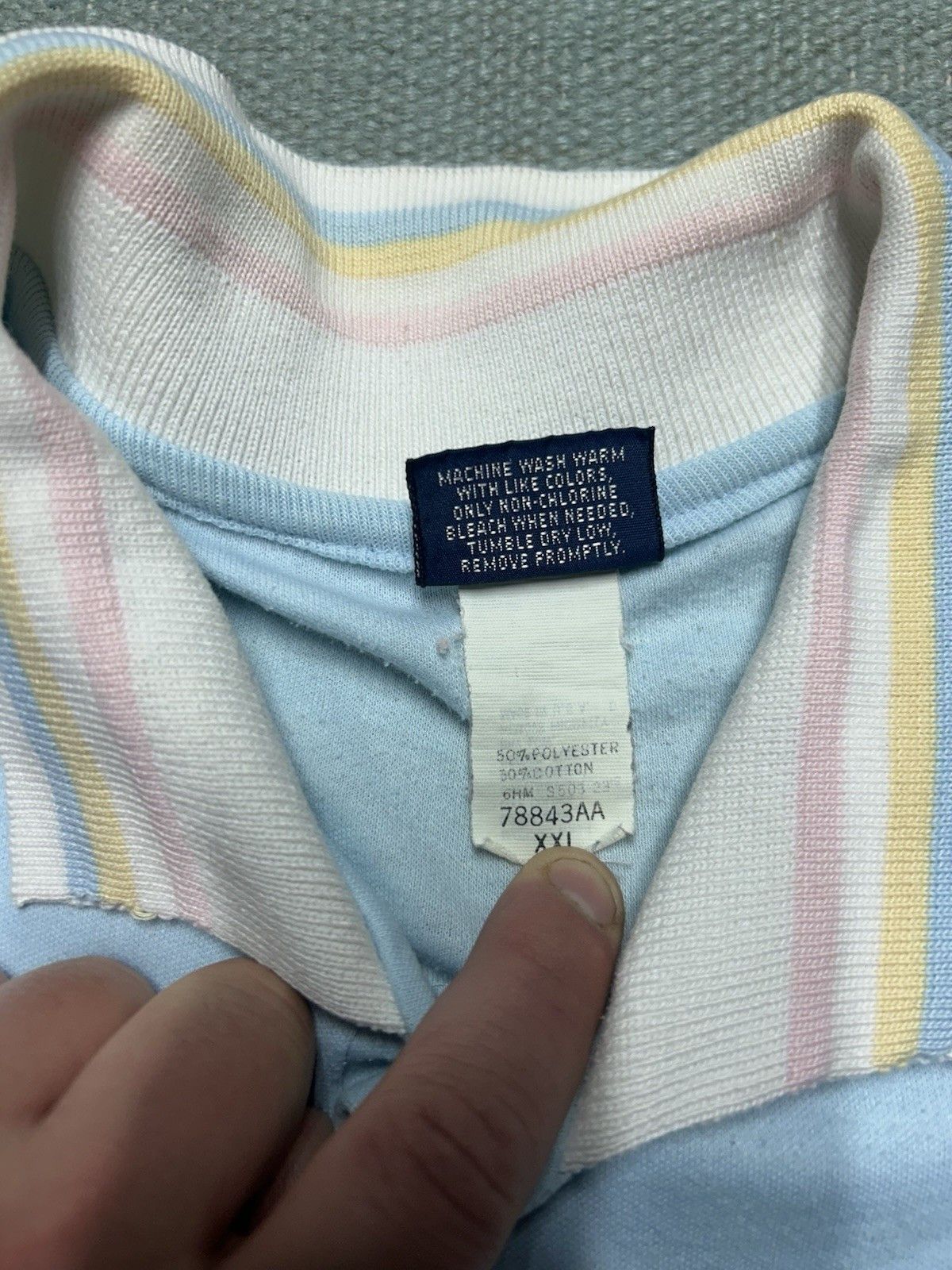 Vintage Vintage 80s polo shirt wrangler soft poly cotton USA XXL Size US XXL / EU 58 / 5 - 6 Thumbnail