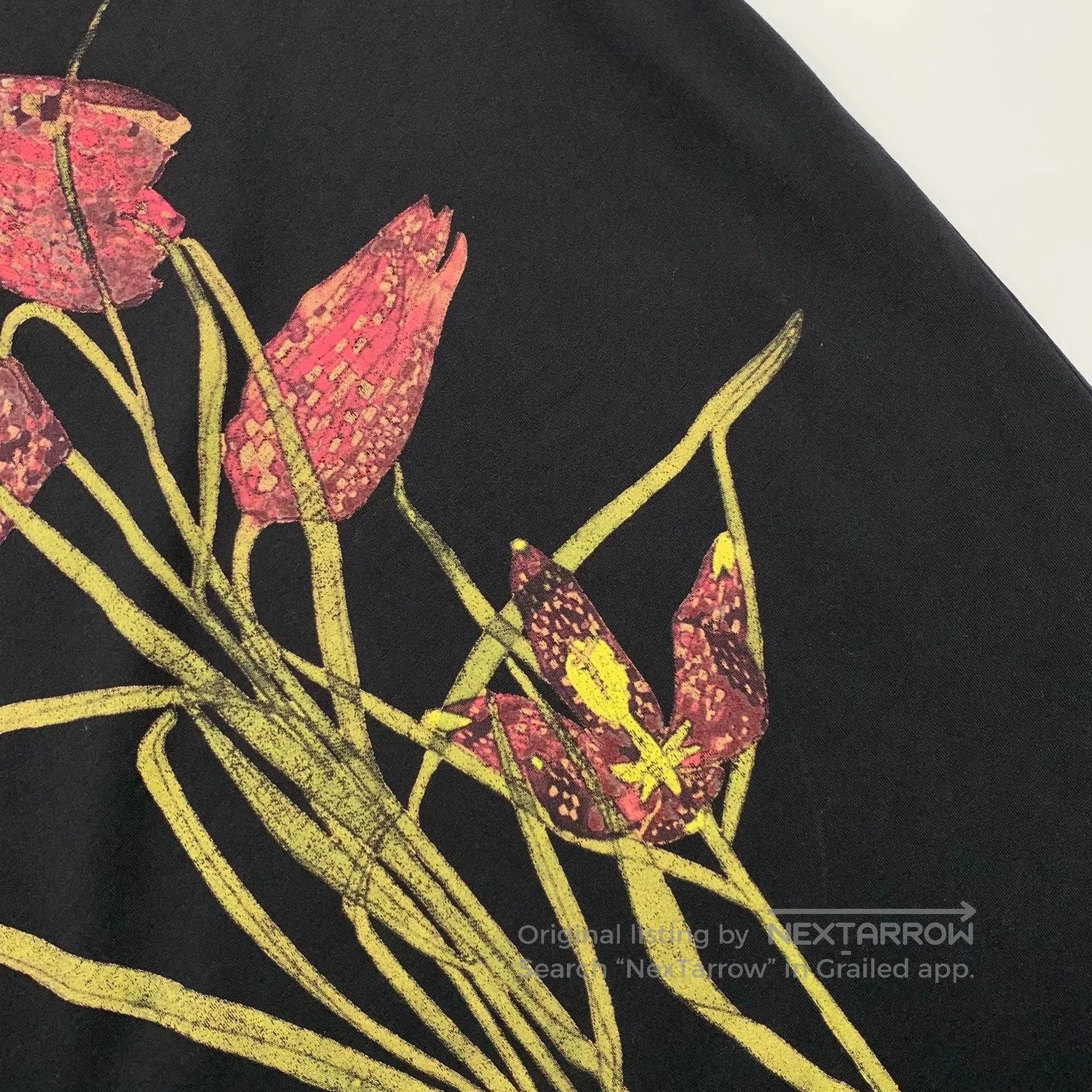 Loewe black loewe t-shirt with floral design. Size US S / EU 44-46 / 1 - 6 Thumbnail