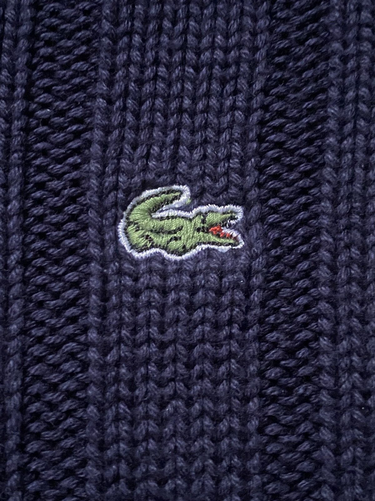 Lacoste Vintage Lacoste Sweater Size 42 Blue Pullover Knit V-Neck Size L / US 10 / IT 46 - 5 Thumbnail