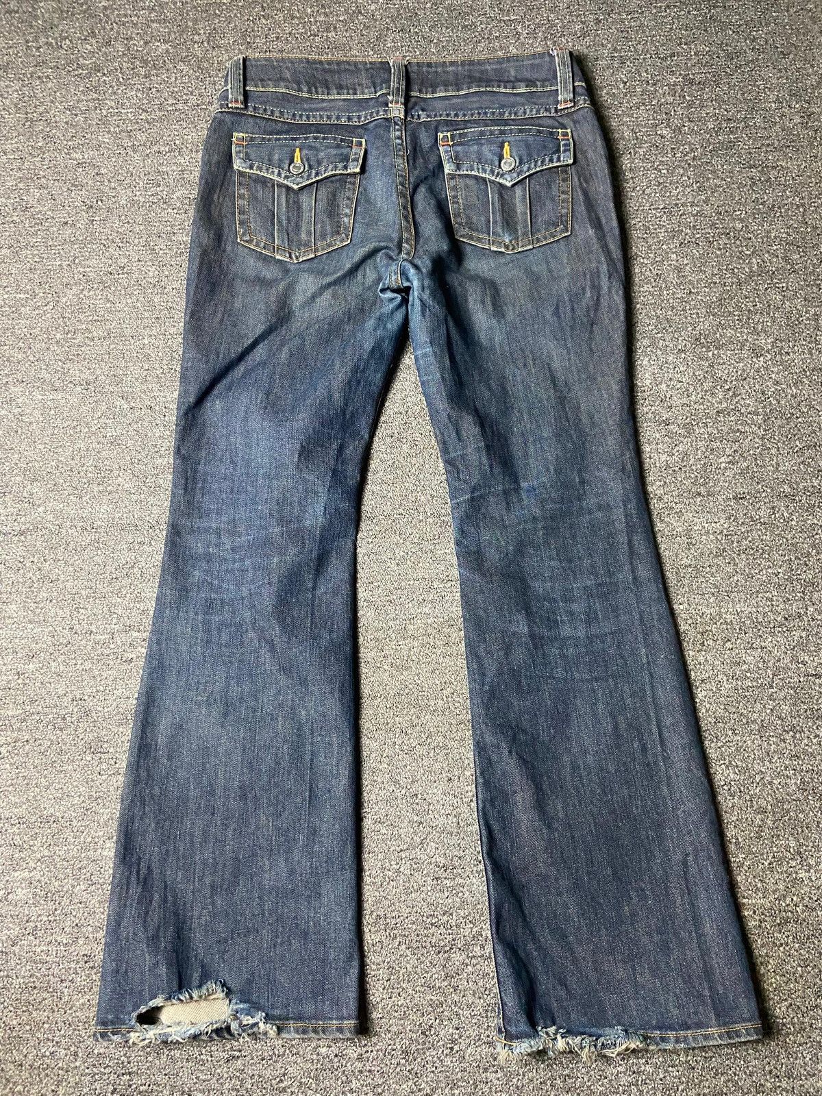 Japanese Brand Elsy by Stylebasic Bobson Bootcut Jeans (164) Size 33" - 2 Thumbnail