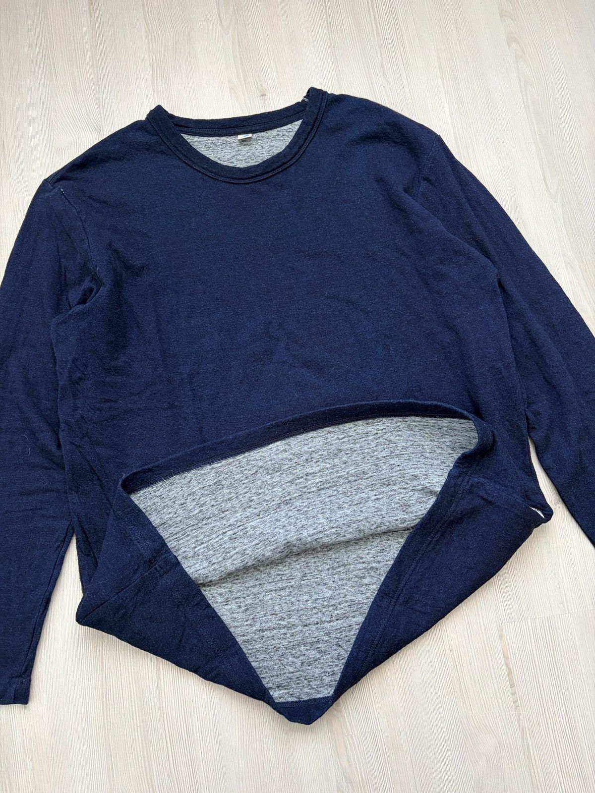 Pure Blue Japan Pure Blue Japan Indigo Light Sweatshirt Size US XL / EU 56 / 4 - 4 Thumbnail