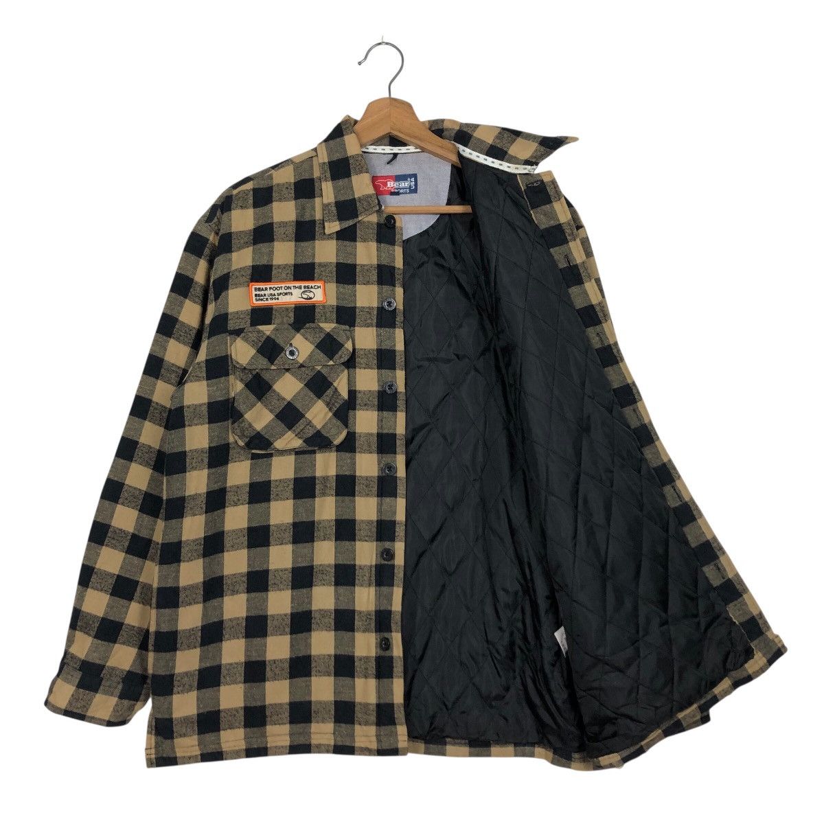 Japanese Brand Bear Sports USA Vintage Checkered Flannel Size US M / EU 48-50 / 2 - 12 Thumbnail