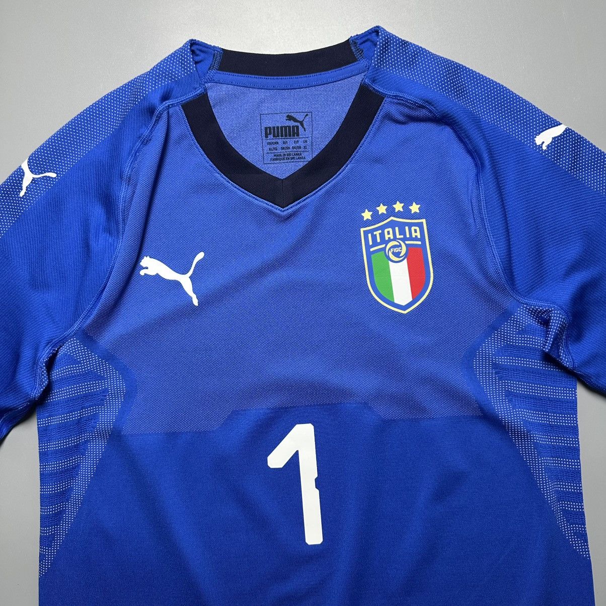 Puma ITALY PUMA 2018 WORLD CUP PLAYER ISSUE GK JERSEY #1 BUFFON Size US XL / EU 56 / 4 - 4 Thumbnail