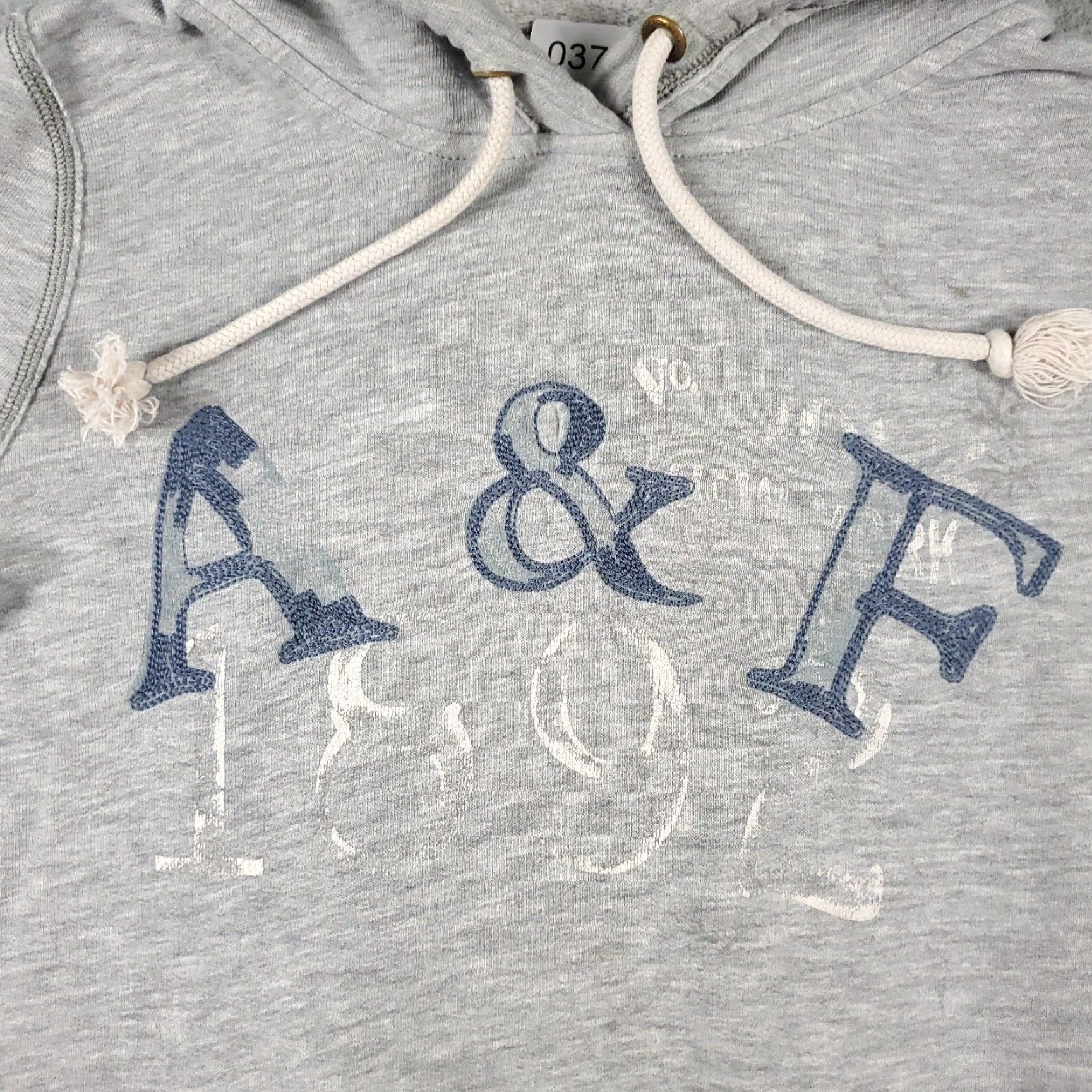 Abercrombie & Fitch Abercrombie & Fitch Hoodie Womens Medium Gray Cotton Blend Pullover Sweatshirt Size M / US 6-8 / IT 42-44 - 2 Thumbnail