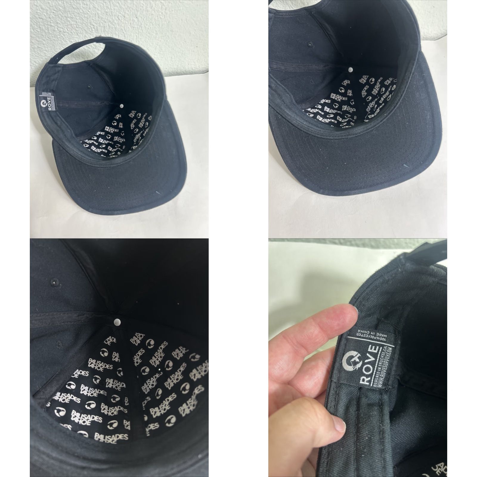 J Brand Rove SnapBack Baseball Hat Black Adjustable Men One Size Palisades Tahoe Style Cap Size ONE SIZE - 9 Thumbnail