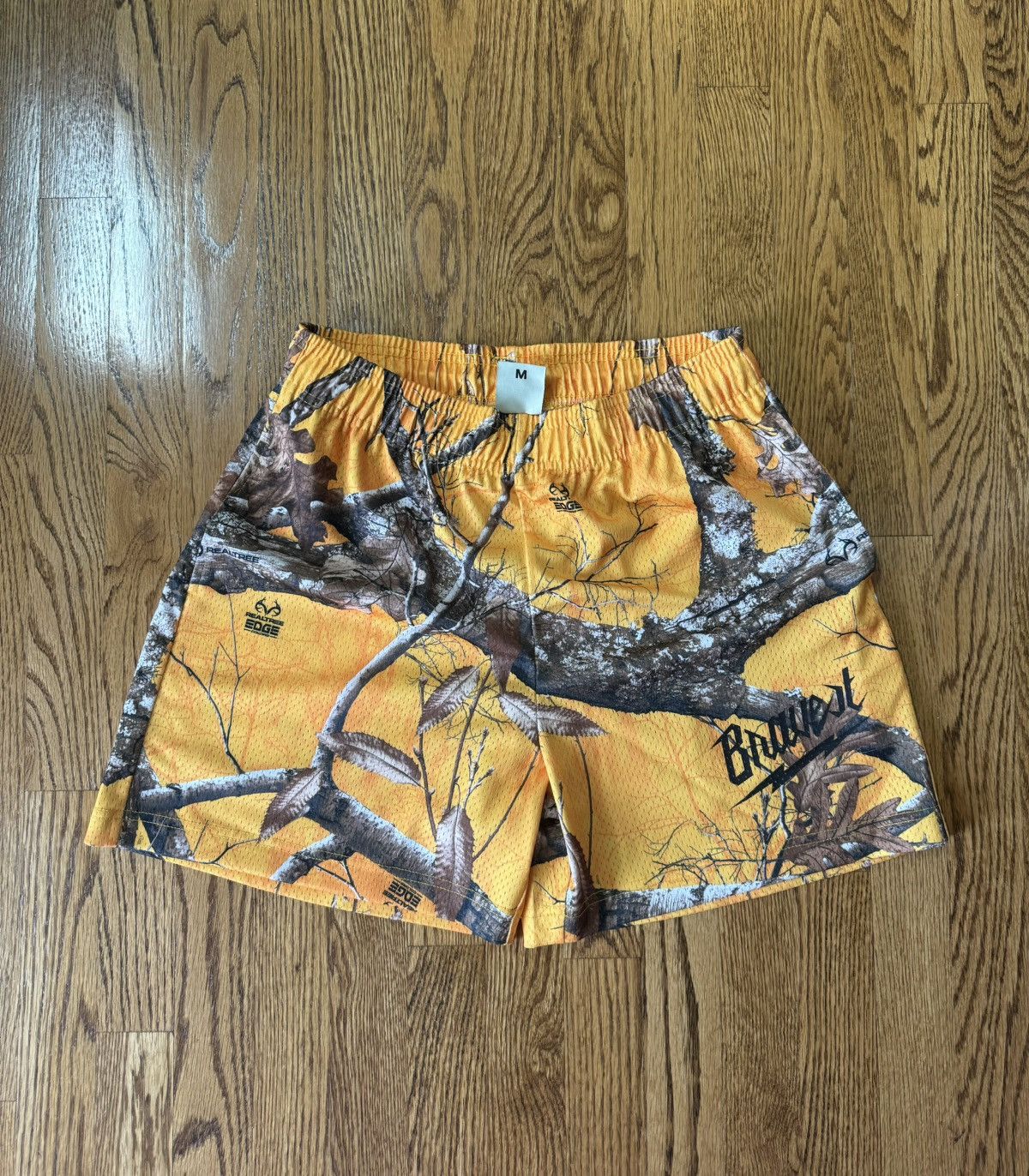 Bravest Studios Bravest Studios Yellow Gold Real Tree Camo Mesh Shorts- M Size US 32 / EU 48 - 3 Thumbnail