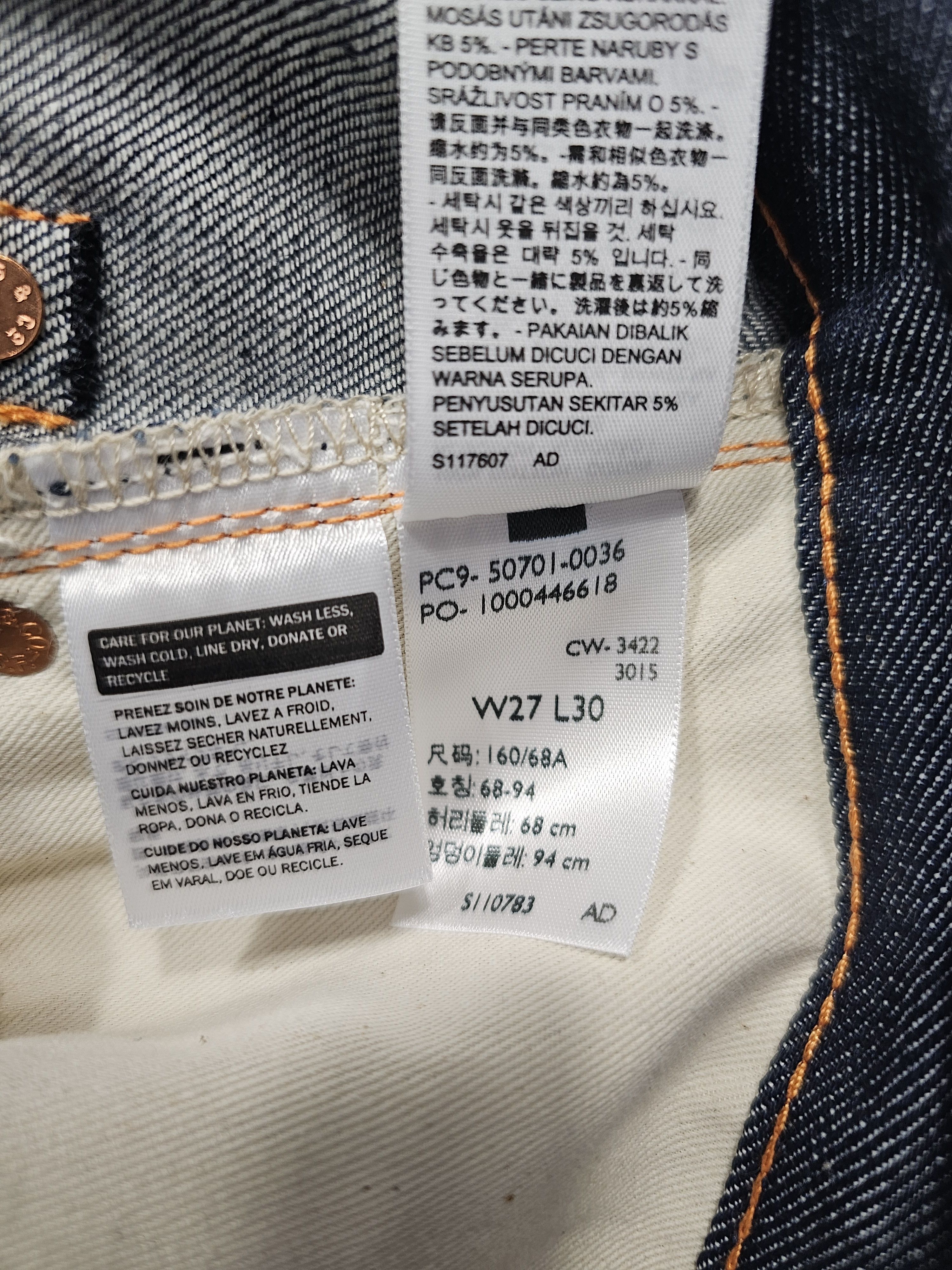 Levi's Vintage Clothing Levi's Vintage Clothing 1950's 701 Big E Selvedge Japan Made Size 27" / US 4 / IT 40 - 12 Thumbnail