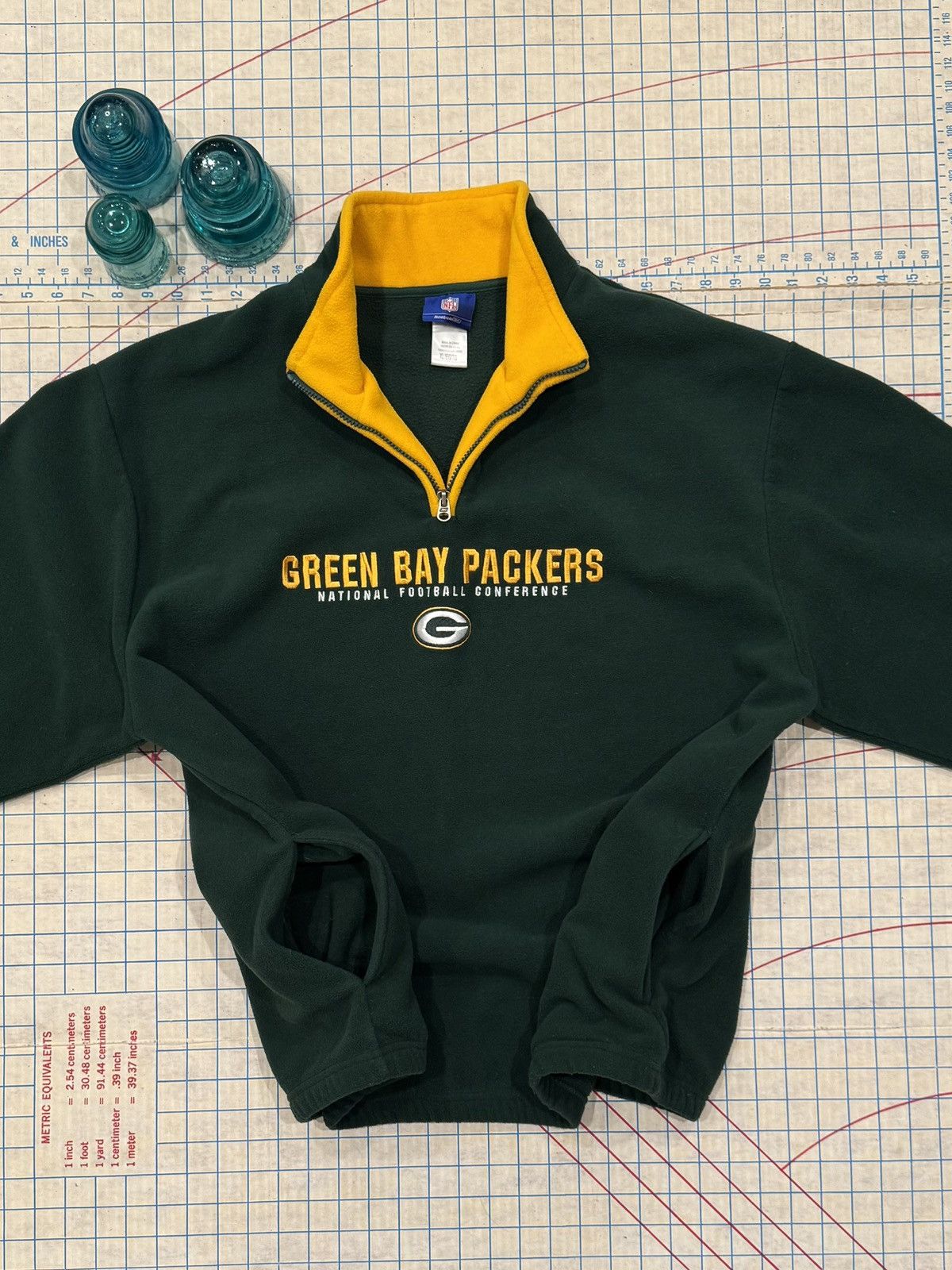 Reebok Reebok Green Bay Packers 1/4 Zip Fleece Mens XL Green Size US XL / EU 56 / 4 - 4 Thumbnail