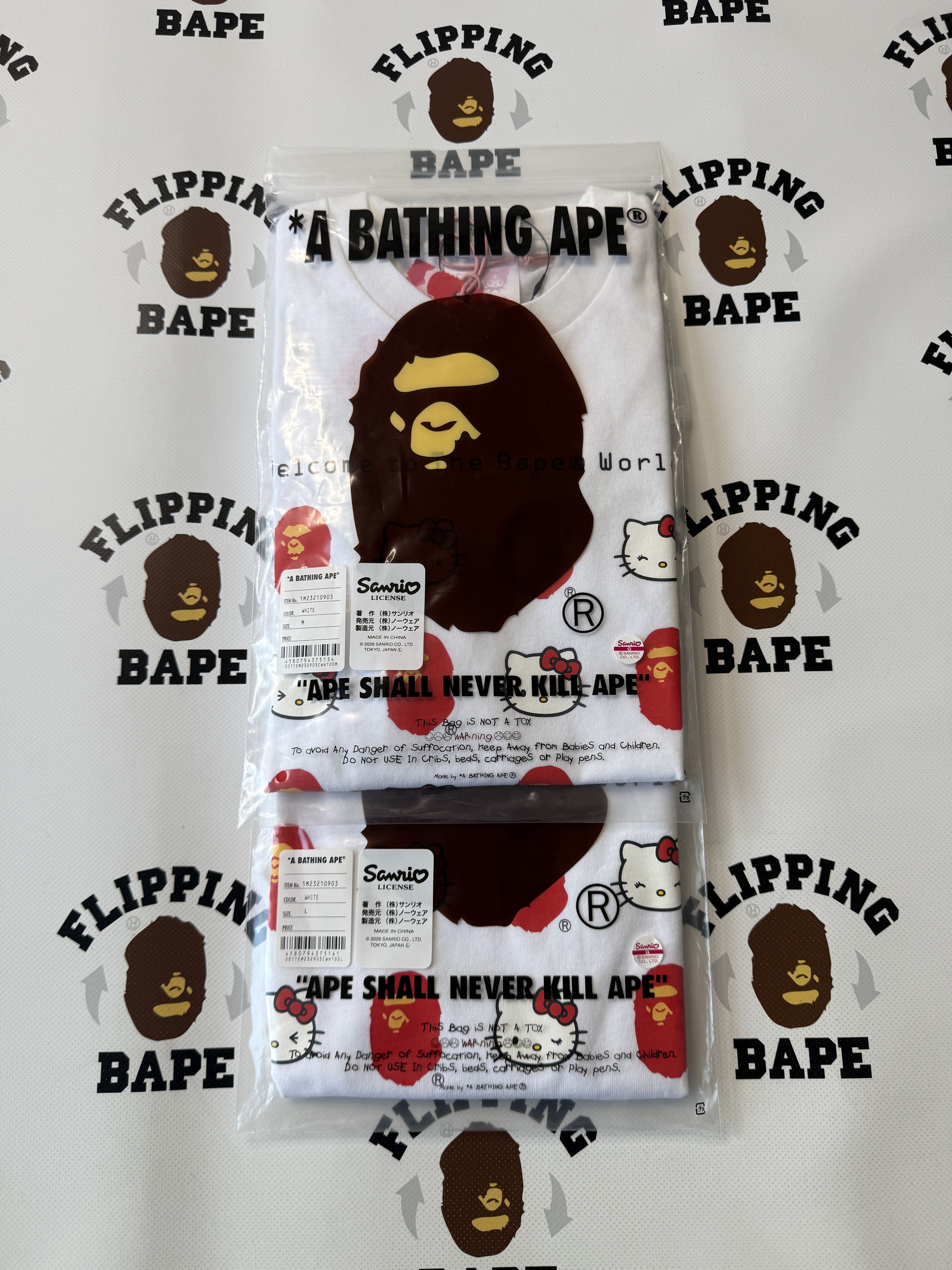 Bape BAPE X HELLO KITTY TEE (2026) Size M / US 6-8 / IT 42-44 - 9 Thumbnail