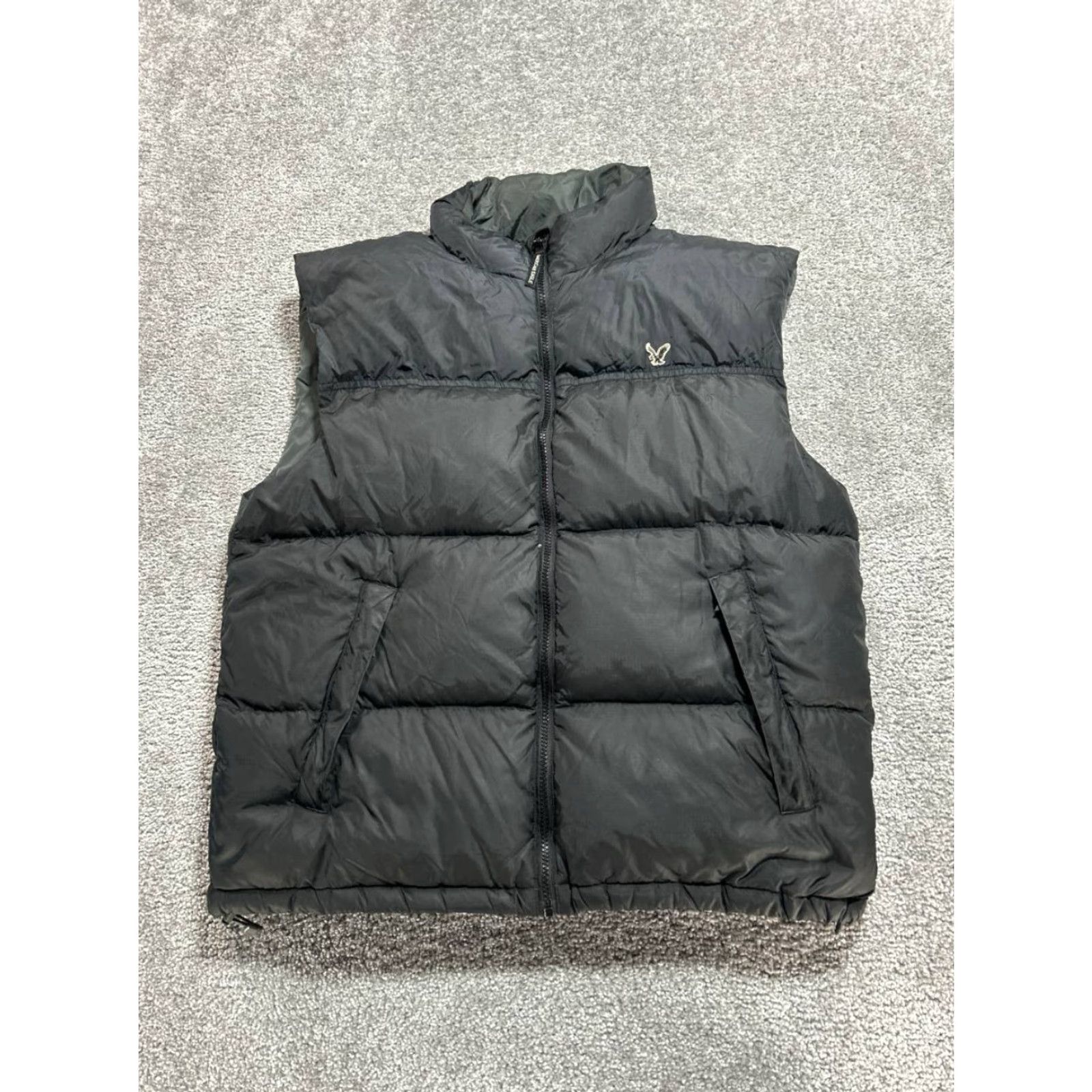 American Eagle Outfitters VINTAGE American Eagle Outfitters Puffer Vest Mens L Black Logo Down Nylon Full Zip Size US L / EU 52-54 / 3 - 2 Thumbnail