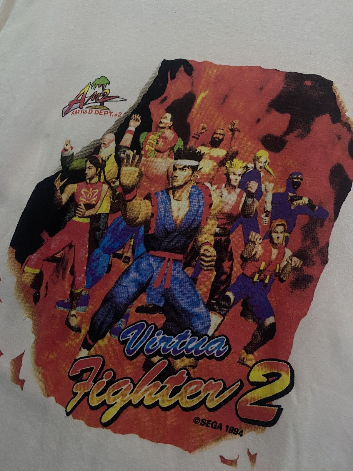 Vintage Vintage 1994 SEGA Virtua Street Fighter 2 Gaming Promo Tee Size US L / EU 52-54 / 3 - 6 Thumbnail