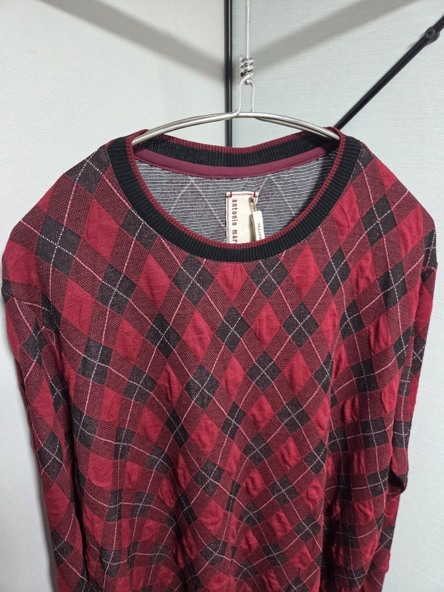 Antonio Marras Antonio Marras 레드 아가일패턴 비스코사 knit Size M / US 6-8 / IT 42-44 - 4 Thumbnail