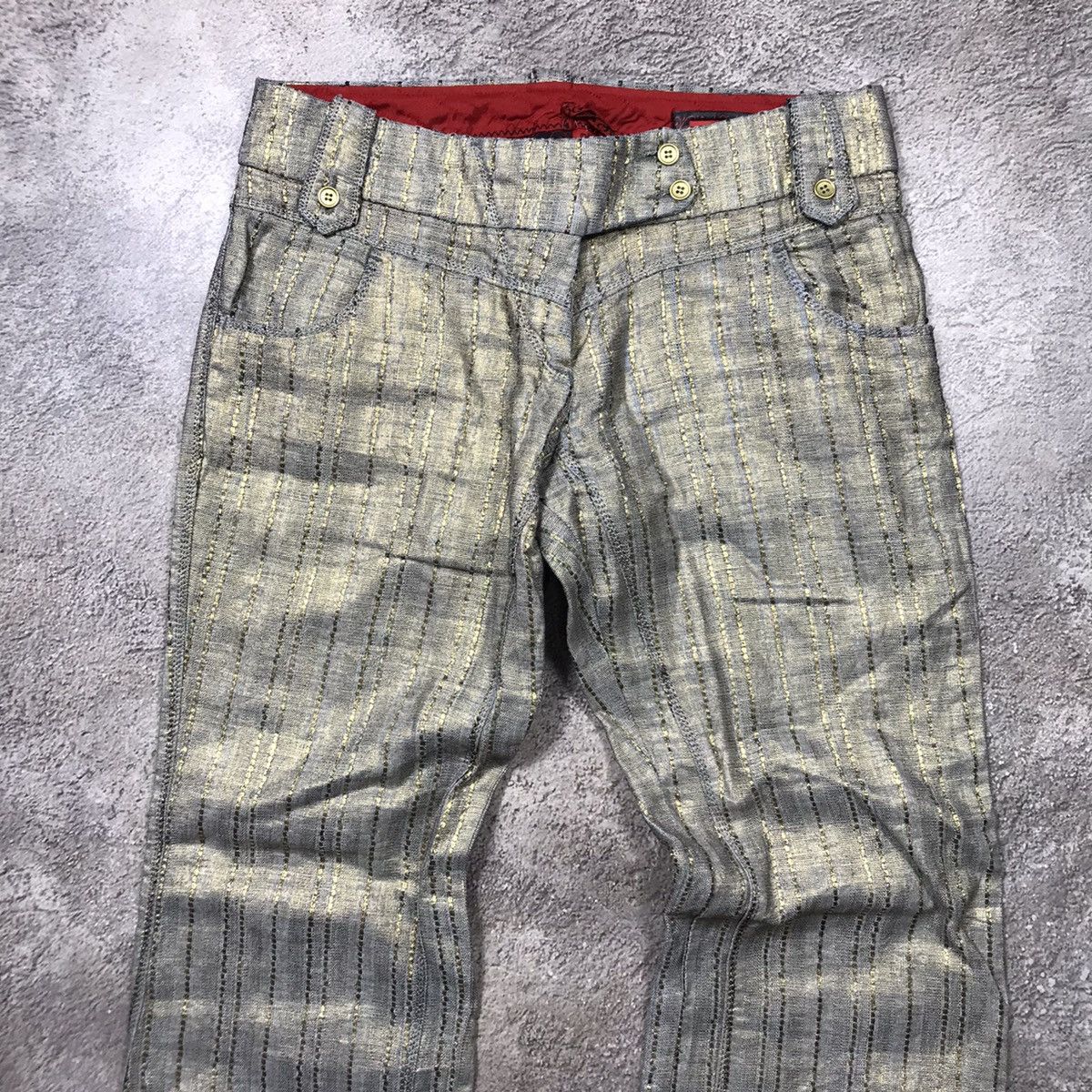 Vintage Vintage Y2K Baggy Cargo Pants Distressed Streetwear Logo 31 Size 31" - 2 Thumbnail