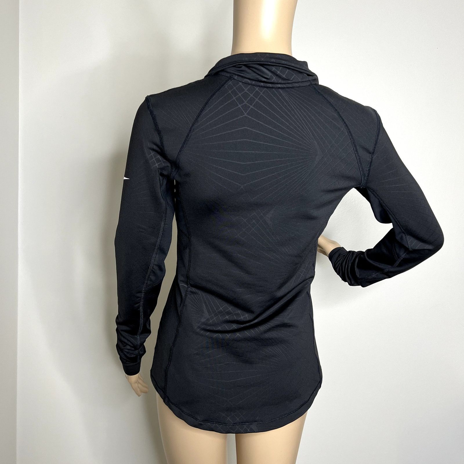 Nike Nike Pro Hyperwarm Black Quarter Zip Top Size M / US 6-8 / IT 42-44 - 3 Thumbnail