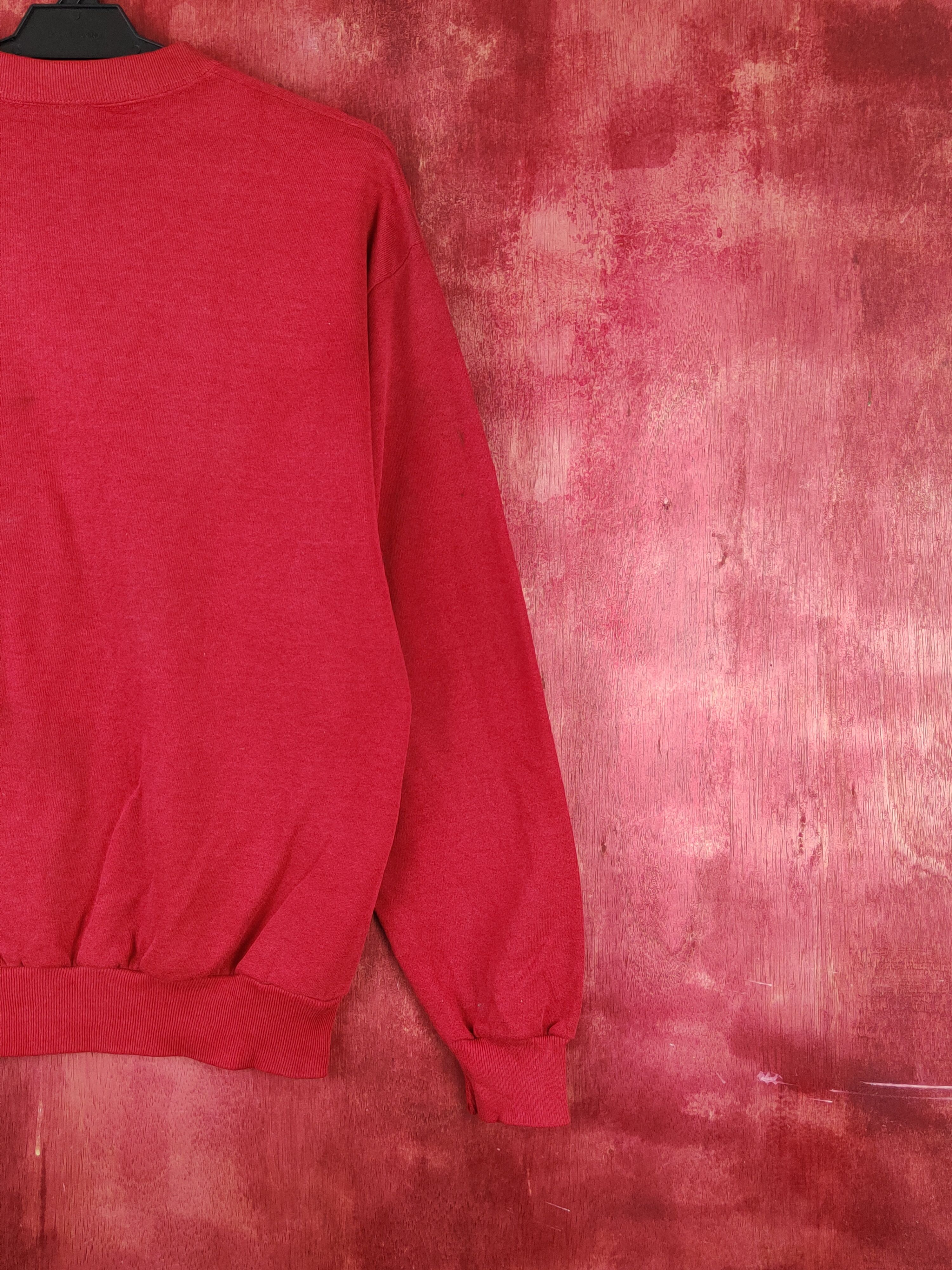 Japanese Brand Jerzees Red vintage Sweatshirts #S1859 Size US M / EU 48-50 / 2 - 15 Thumbnail