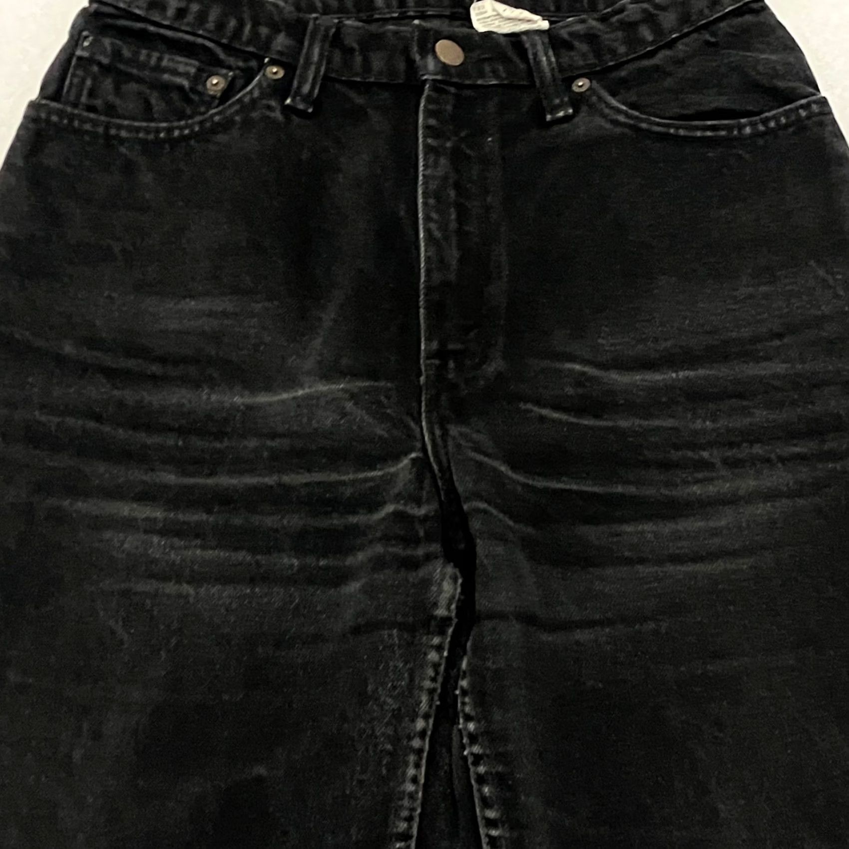 Levi's Vintage Levi’s 512 Jeans Womens 12 28W 32L Black Slim Fit Tapered Leg Denim Size 34" / US 12 / IT 48 - 2 Thumbnail