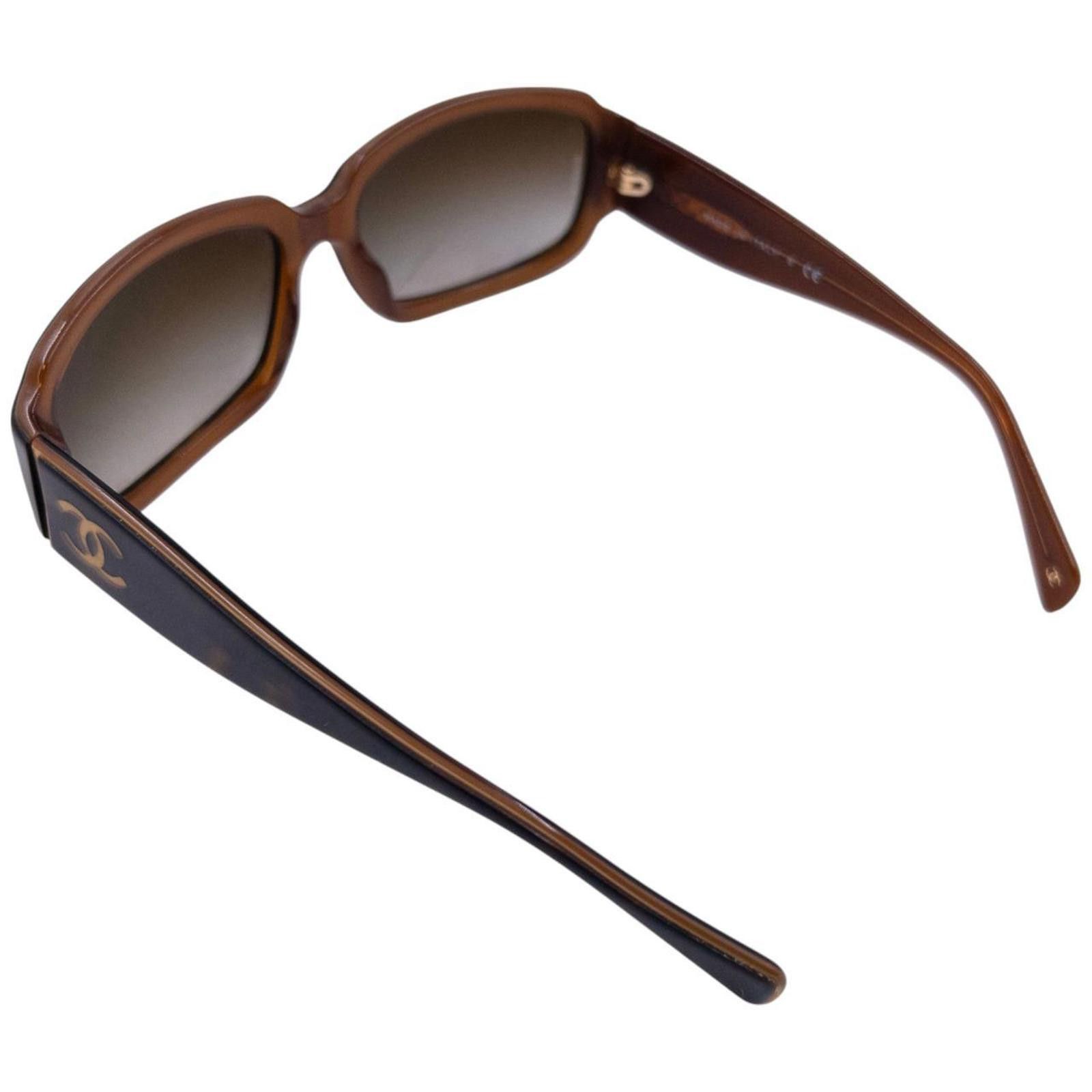 Chanel Vintage Chanel Tortoise Shell Sunglasses Size ONE SIZE - 4 Thumbnail