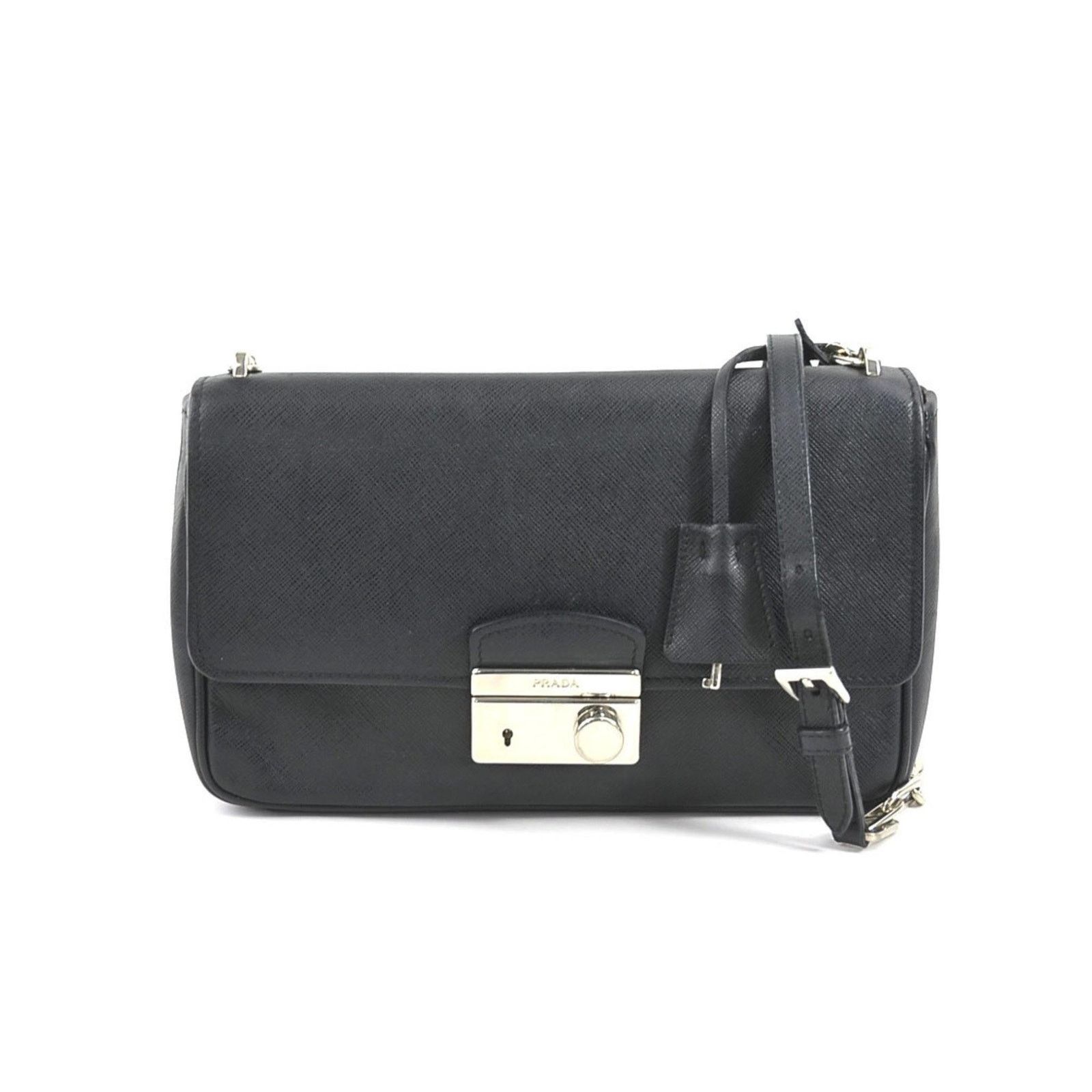 Prada Prada Tessuto Shoulder BagBlack
