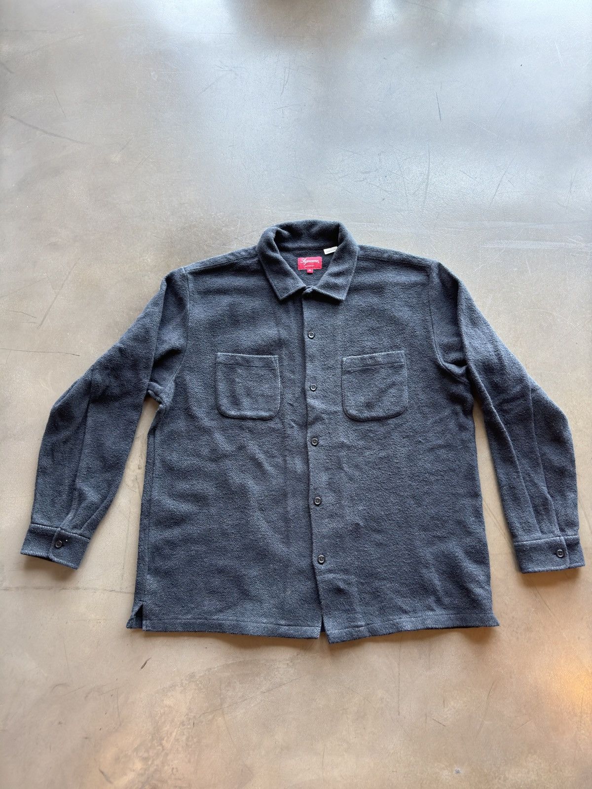 トップス Supreme Brushed Flannel twill shitrs L L/S Supreme Brushed Flannel Twill Shirt