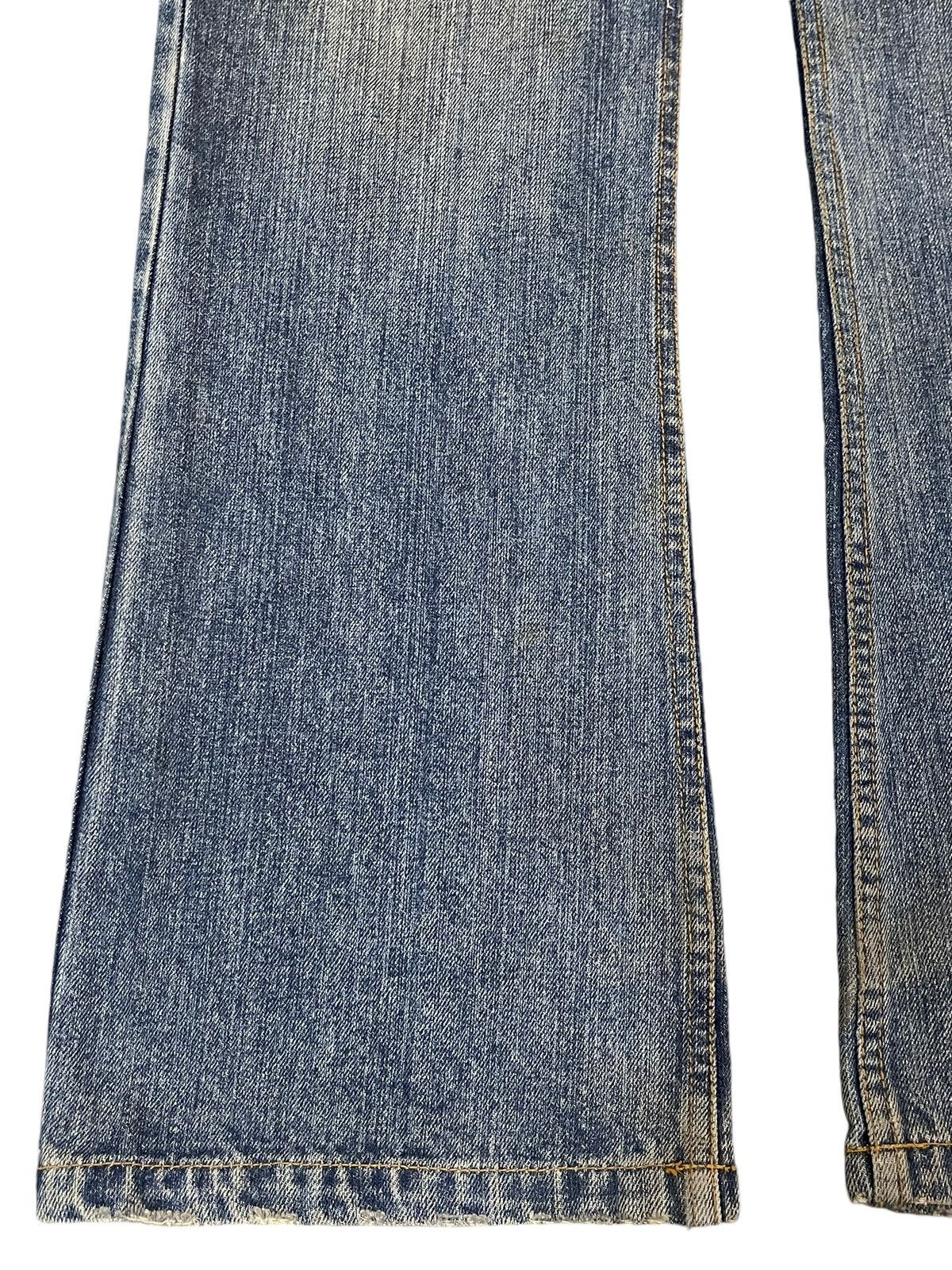 14th Addiction Vintage Japanese Nylaus Mud Wash Distressed Wide Leg Jeans Size US 32 / EU 48 - 7 Thumbnail